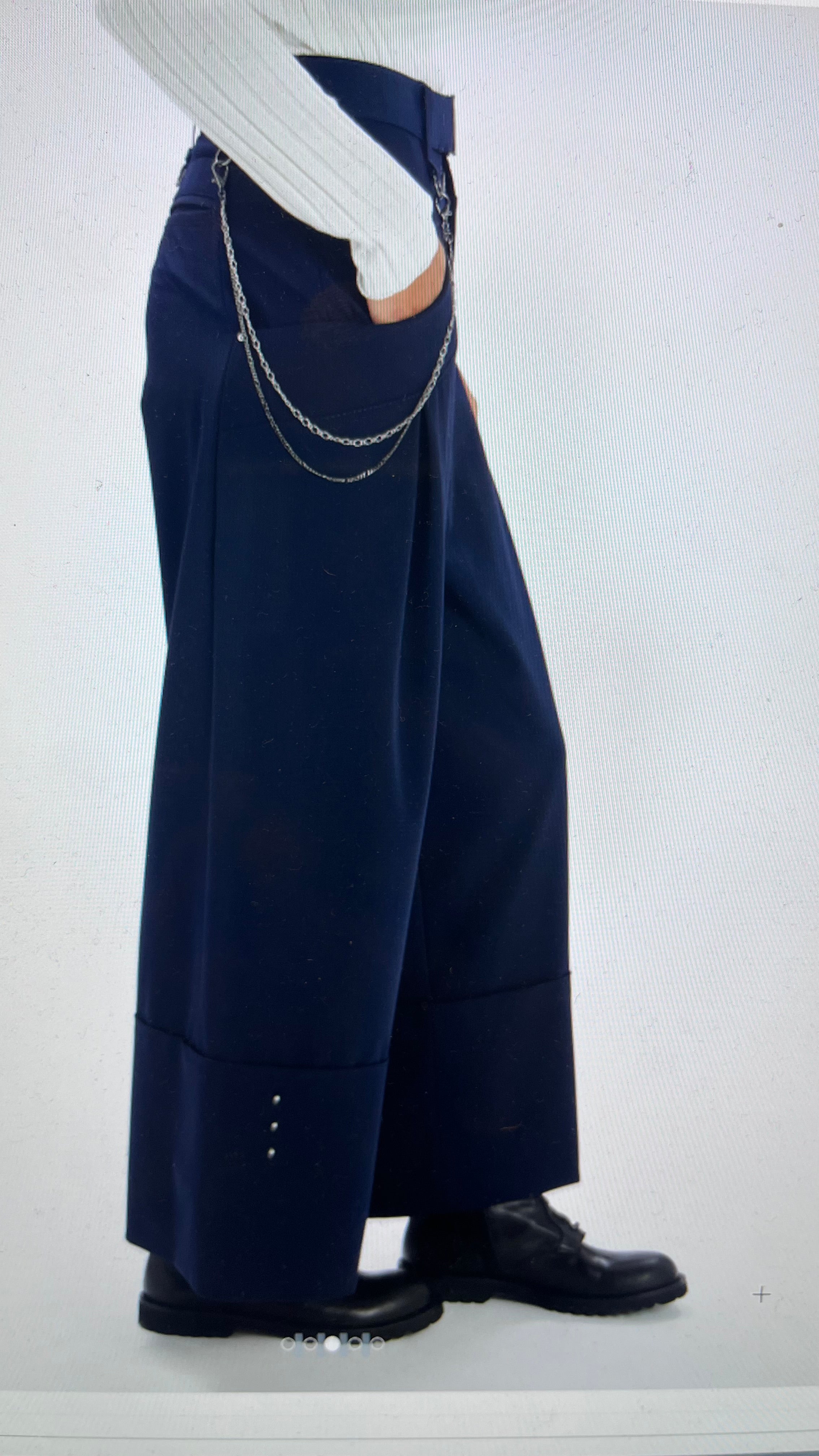 HIGH Everyday Gillie Trousers in Navy - SKULPT Dublin