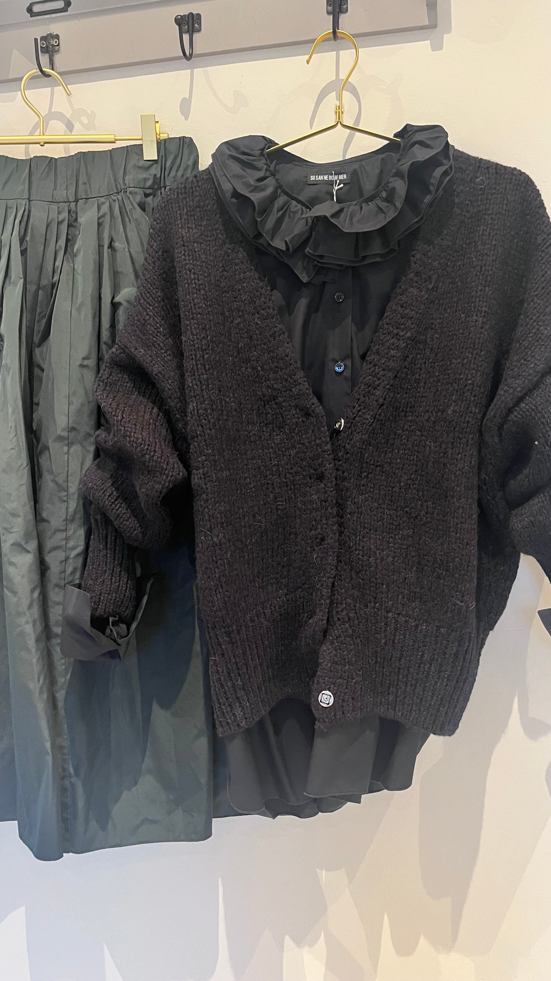 Susanne Bommer Chunky Cardigan in Navy - SKULPT Dublin
