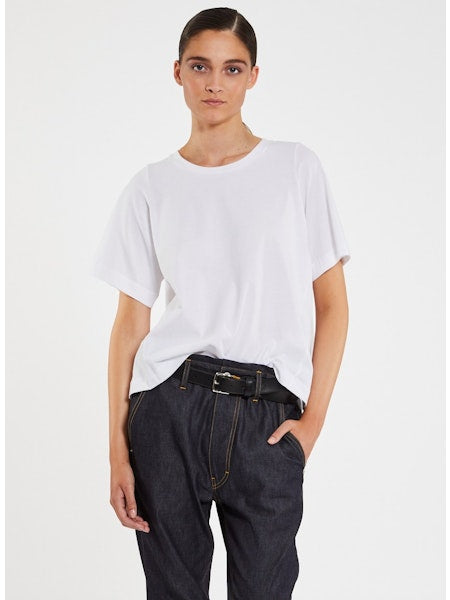 Lis Lareida Mac Short Sleeve Tee in White - SKULPT Dublin
