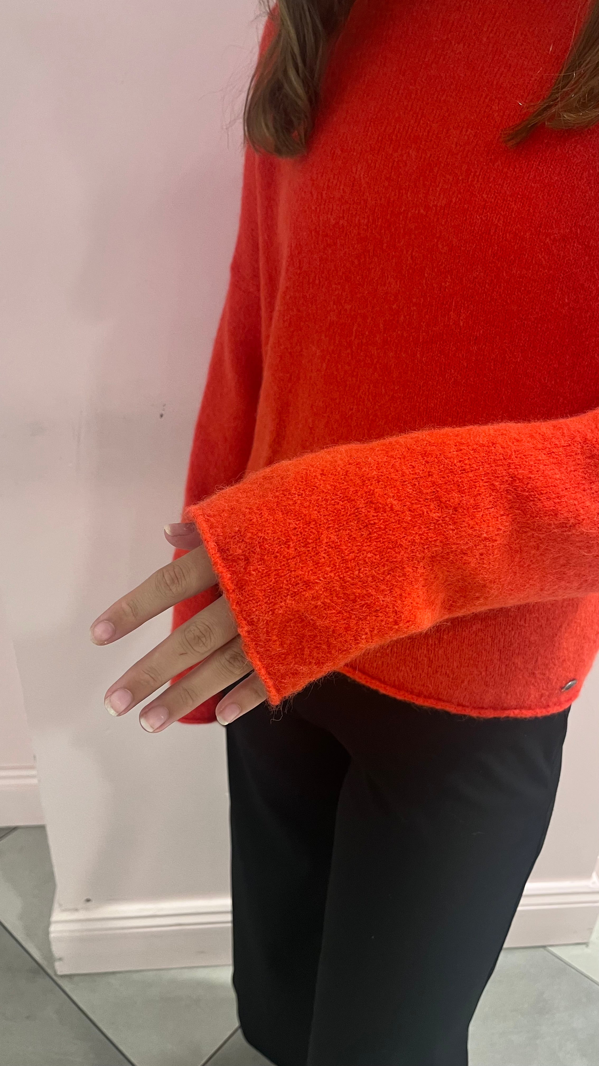 Mat de Misaine Tremel Jumper in Vermillion - SKULPT Dublin