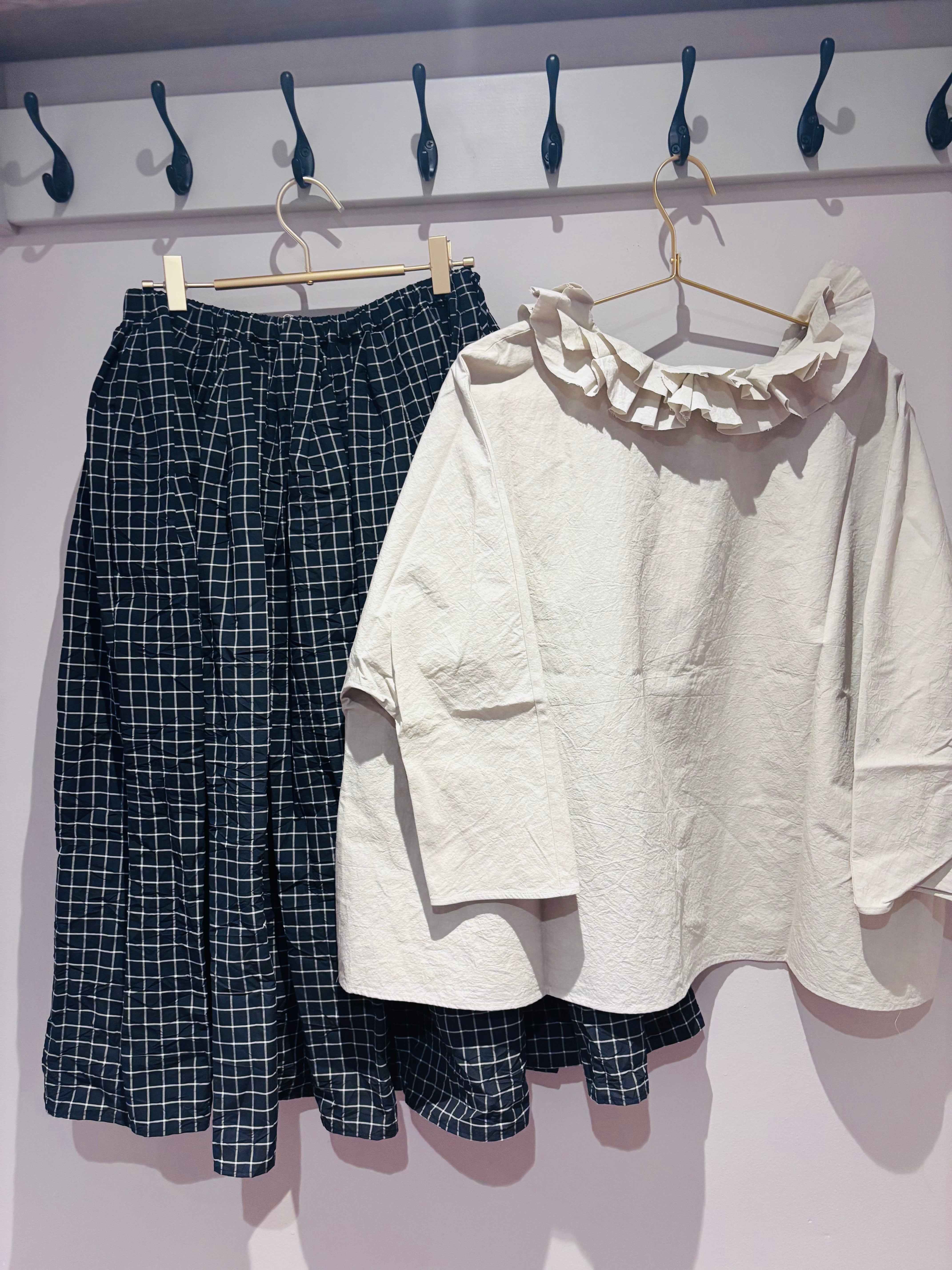 Apuntob Ruffle Shirt in Ecru - SKULPT Dublin
