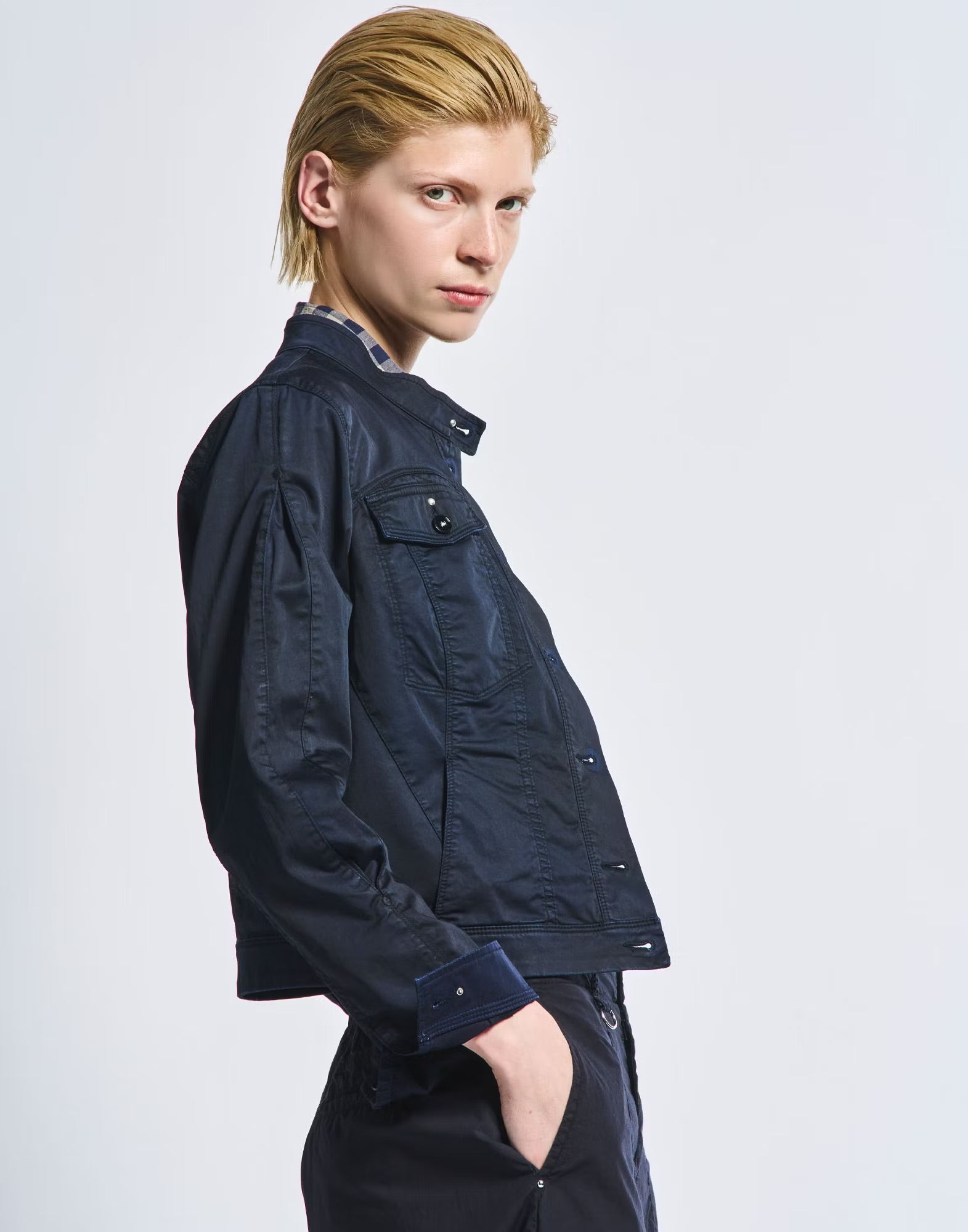 HIGH Everyday Couture Energetic Jacket in Navy - SKULPT Dublin
