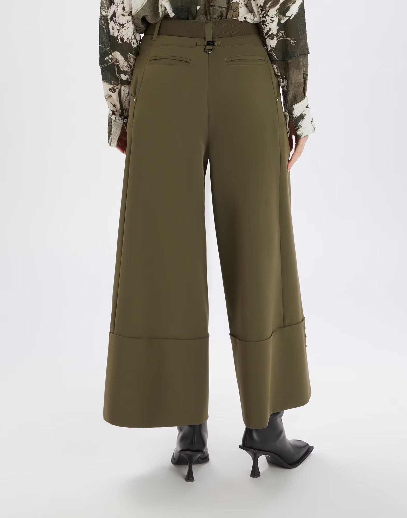 HIGH Everyday Gillie Trousers in Dark Olive - SKULPT Dublin