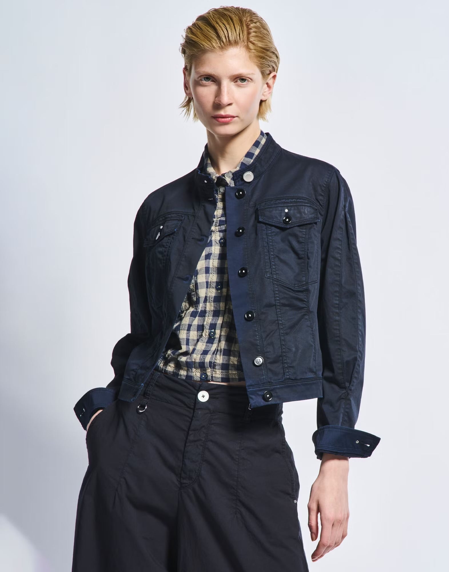 HIGH Everyday Couture Energetic Jacket in Navy - SKULPT Dublin