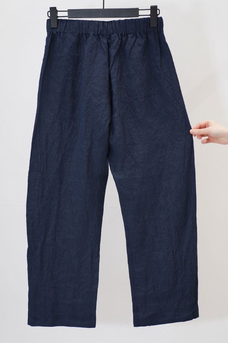 Apuntob Cotton Trousers in Dark Navy - SKULPT Dublin