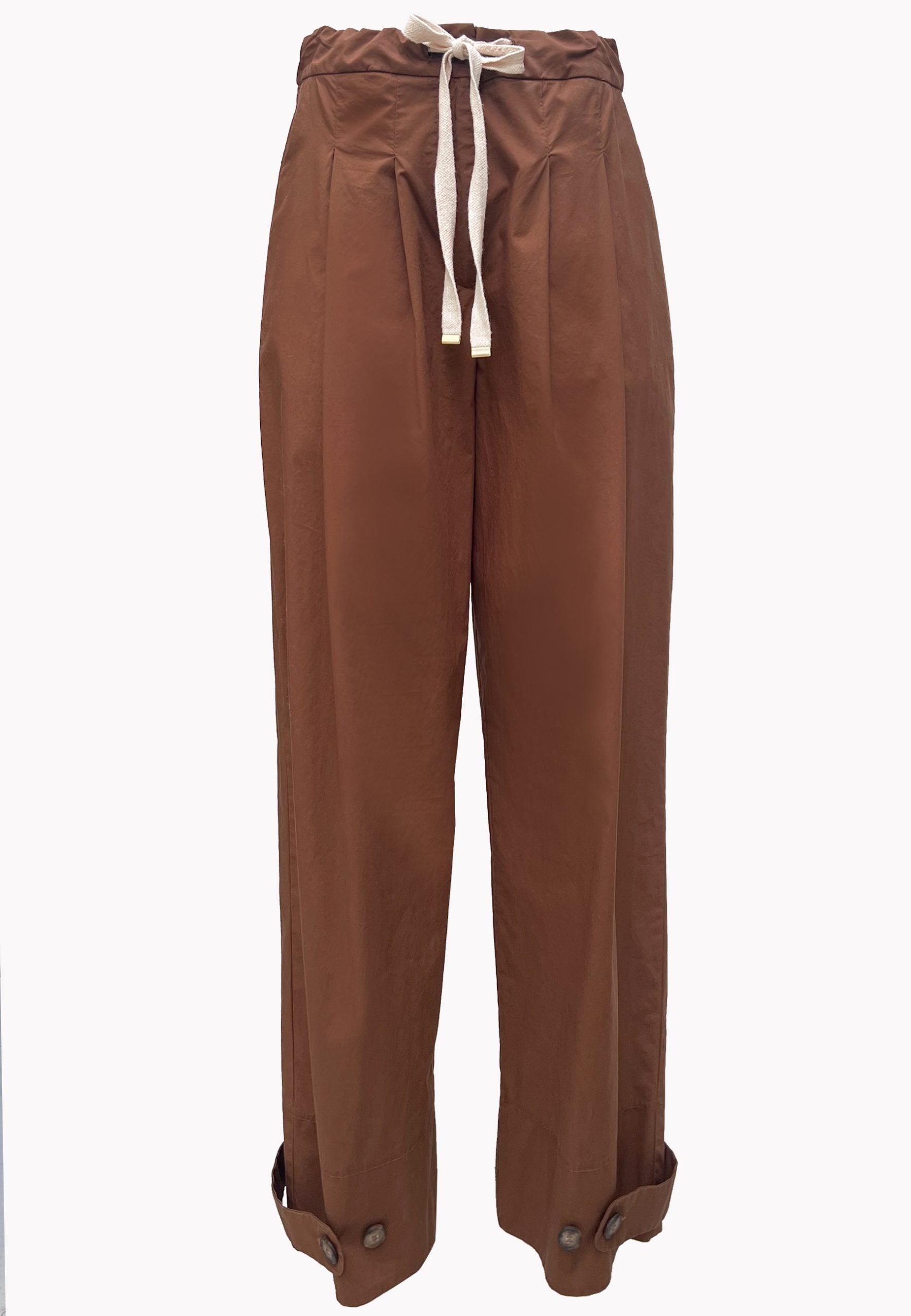 Hanami D'Or Cotton Trousers in Beige - SKULPT Dublin