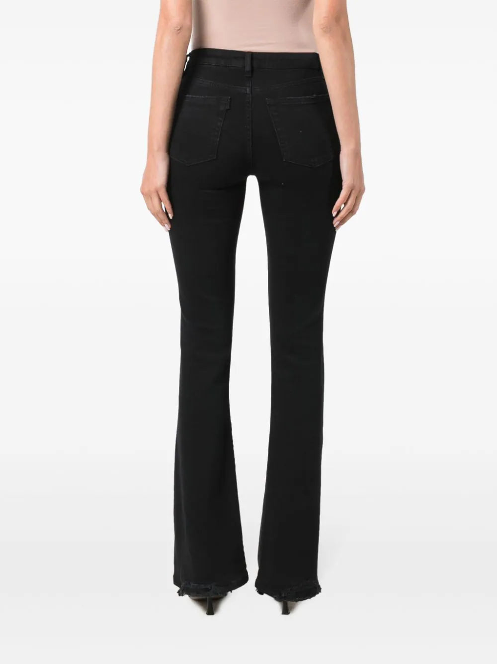 3x1 Denim Farrah Bootcut Flare Leg Jeans in Black - SKULPT Dublin