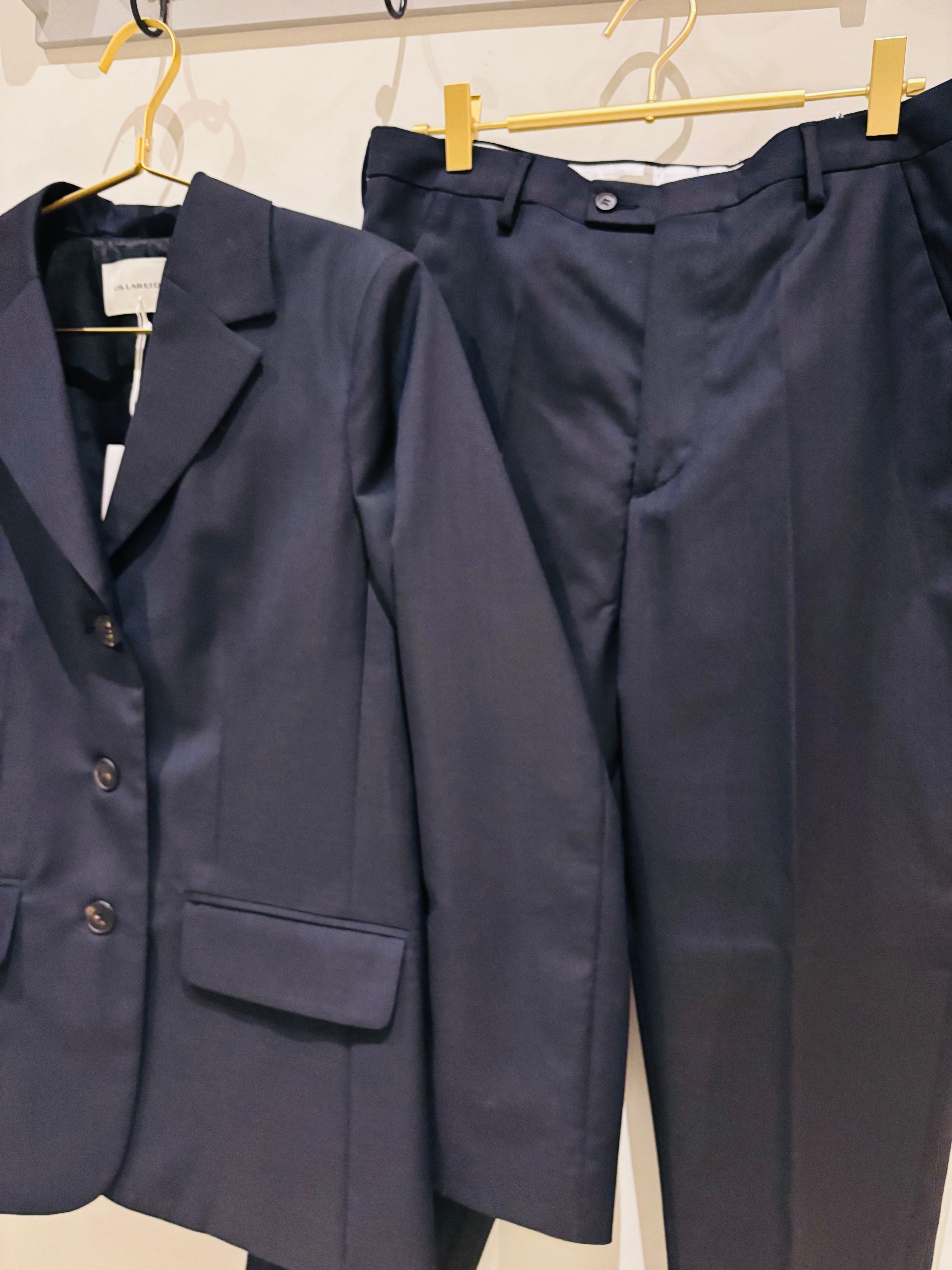 Lis Lareida Wool Suit in Dark Navy - SKULPT Dublin