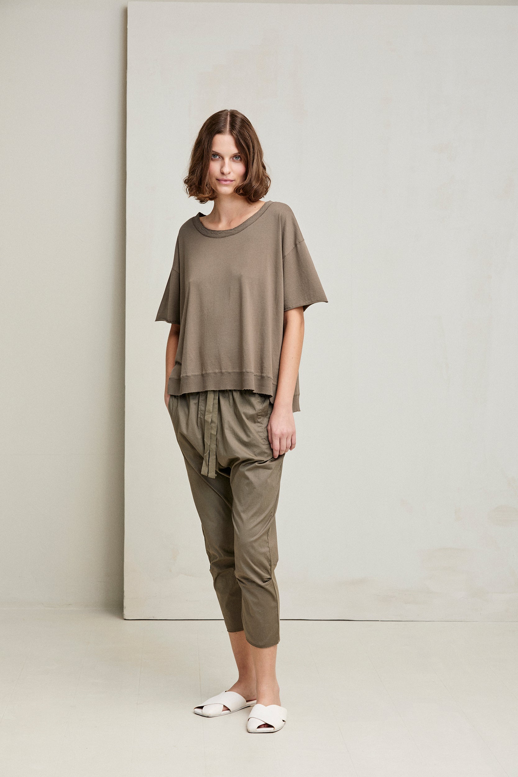 KristenseN Du Nord Short Sleeve Boxy Tee in Blue - SKULPT Dublin
