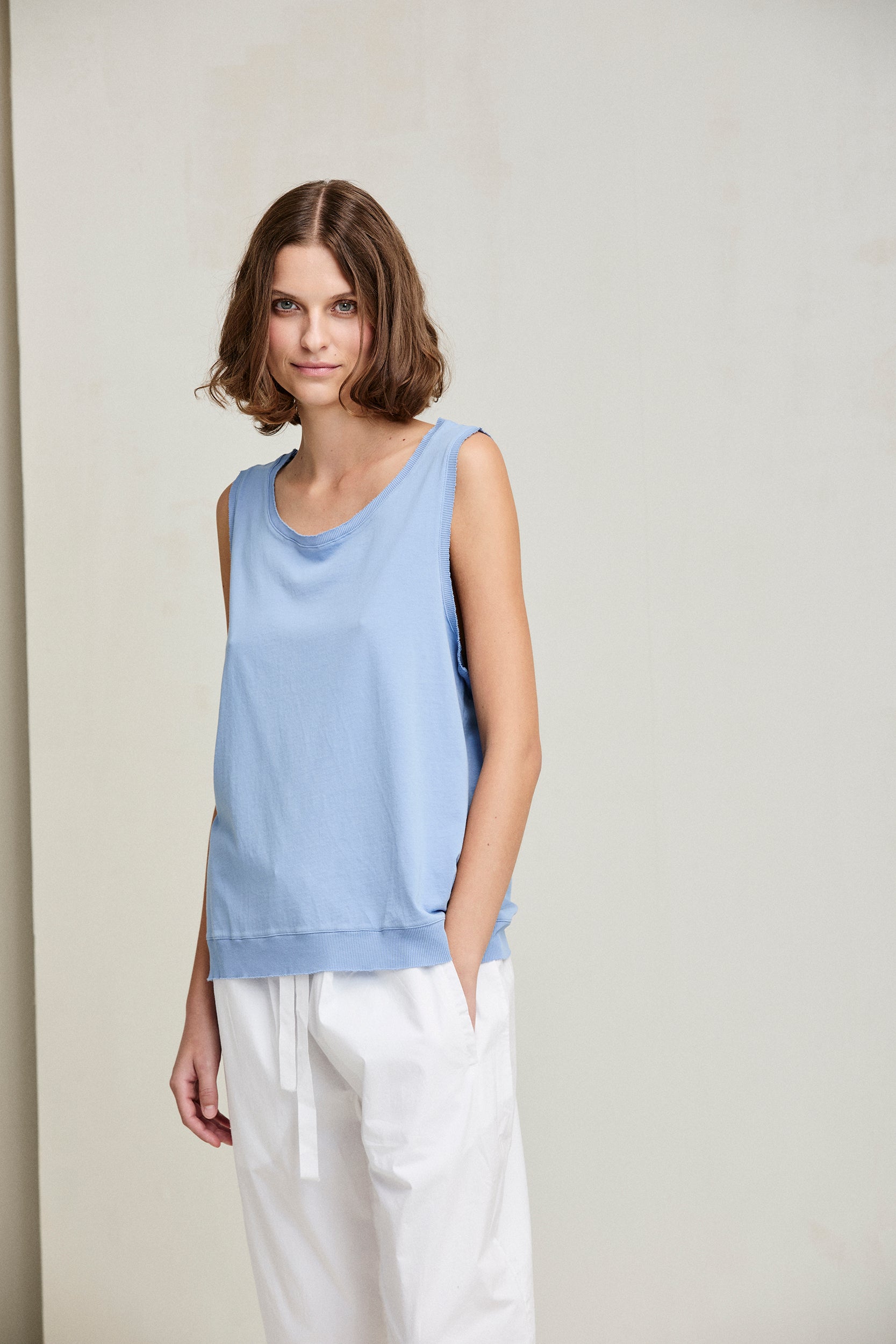 KristenseN Du Nord Long Sleeve Top in Blue - SKULPT Dublin