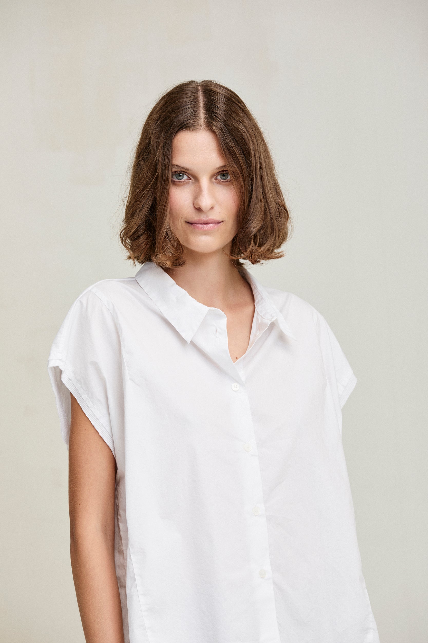 KristenseN Du Nord Summer Short Sleeve Shirt in Blue - SKULPT Dublin