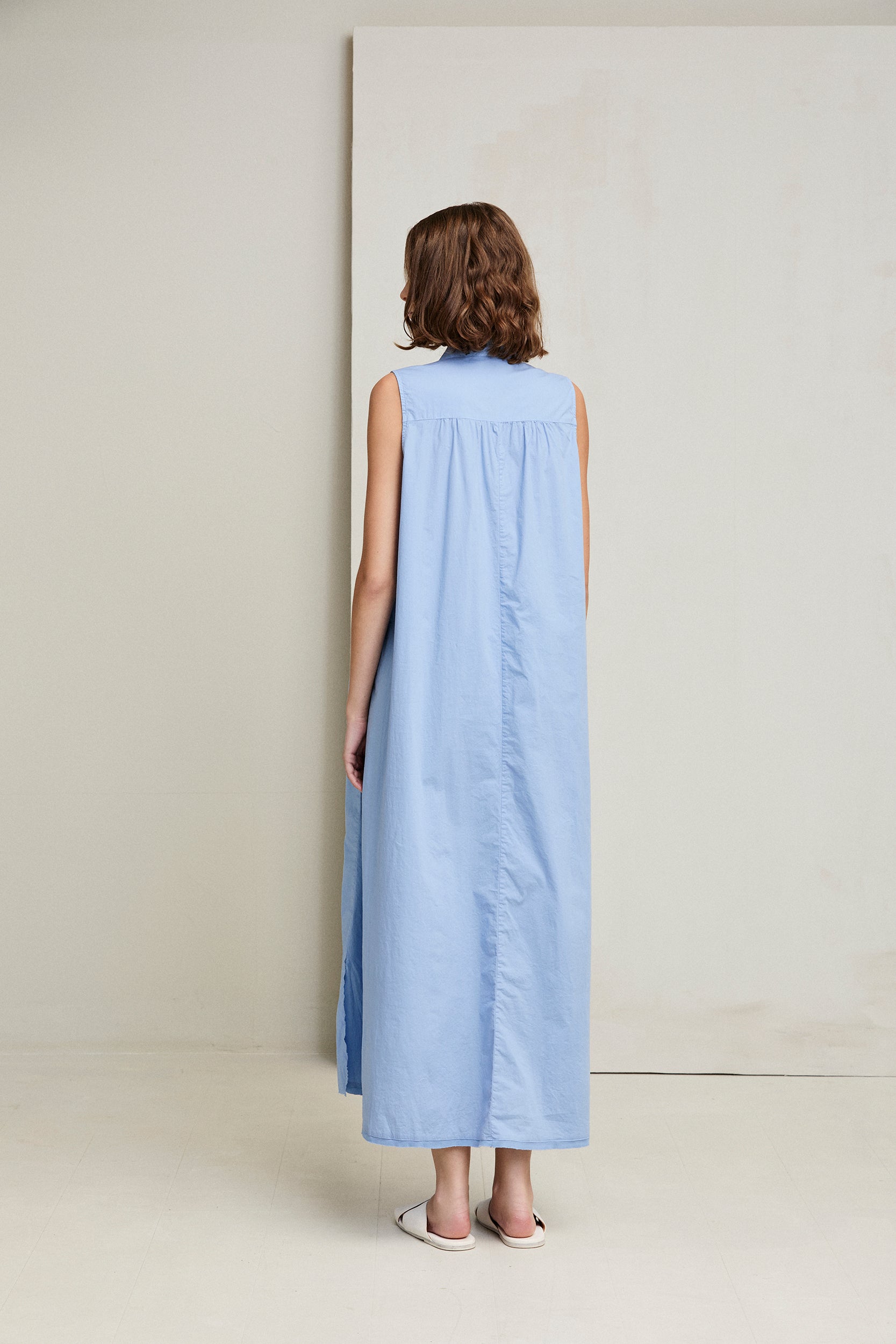 KristenseN Du Nord Cotton Dress in Blue - SKULPT Dublin