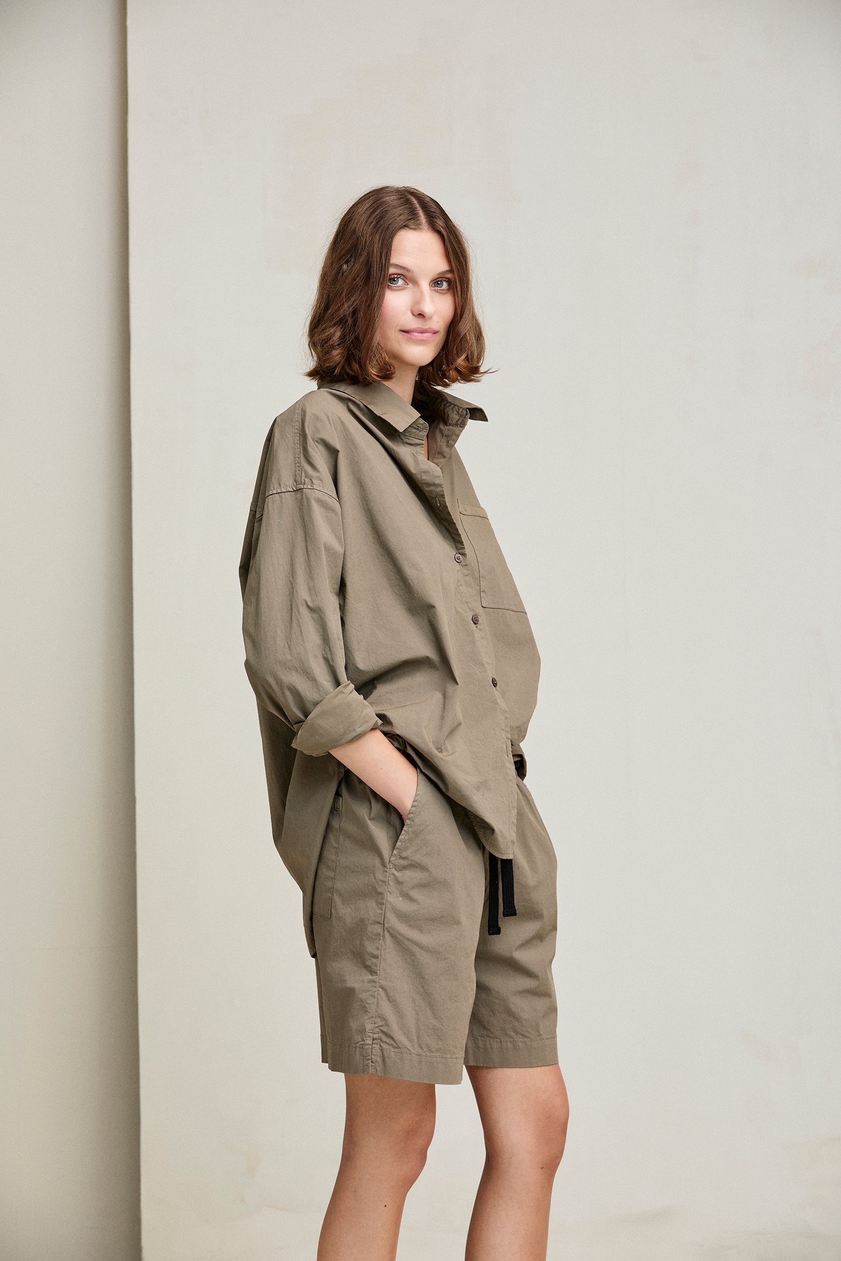 KristenseN Du Nord Shorts in Khaki - SKULPT Dublin