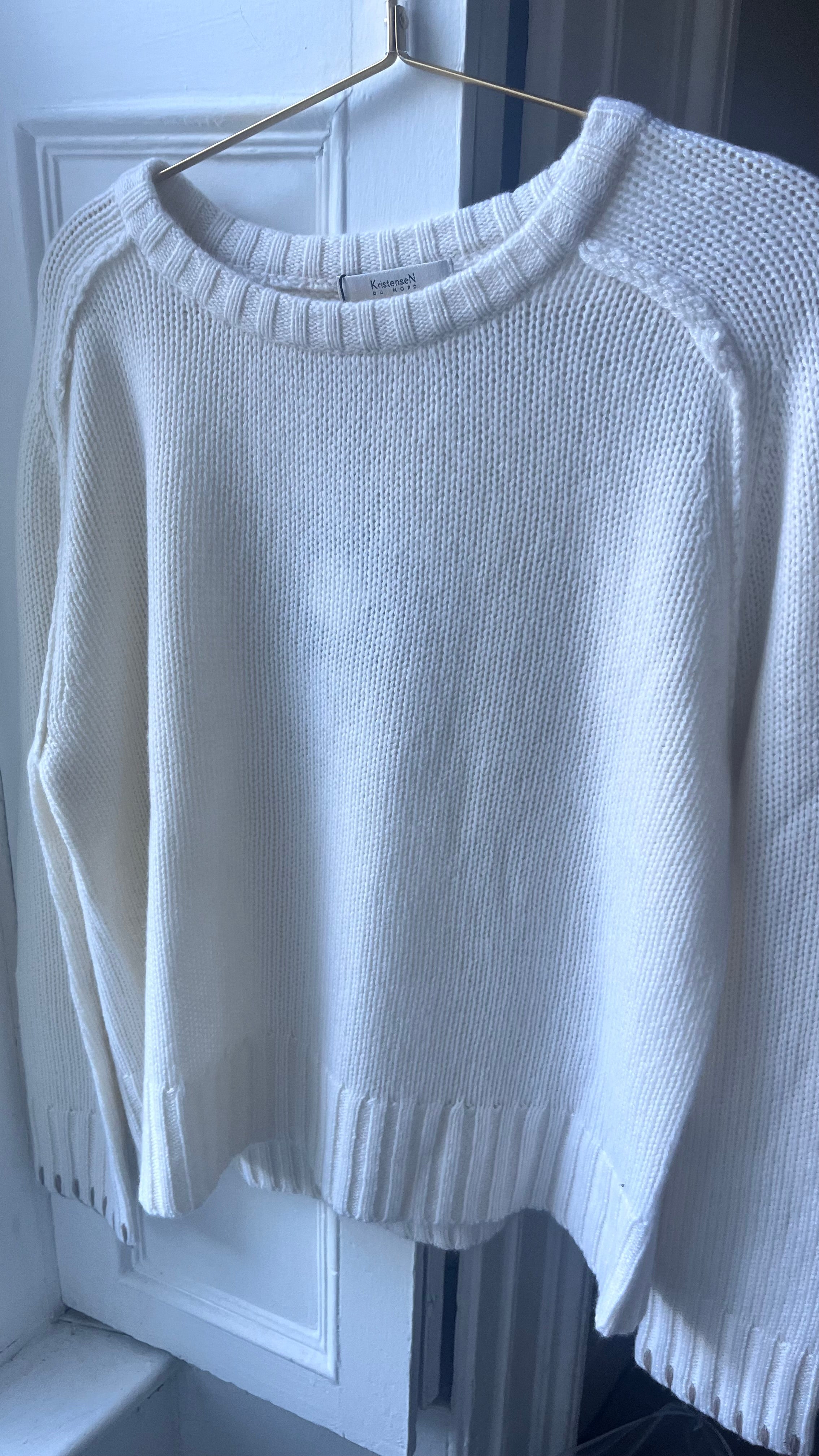 Kristensen du Nord Cashmere Jumper in Natural and Beige