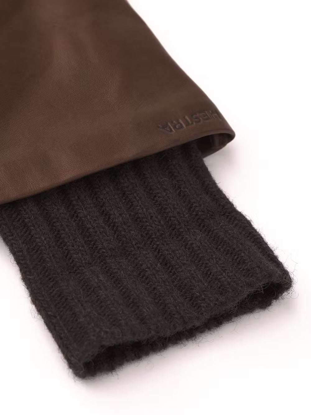 Hestra Leather Gloves with Wool Lining Dark Chestnut - SKULPT Dublin