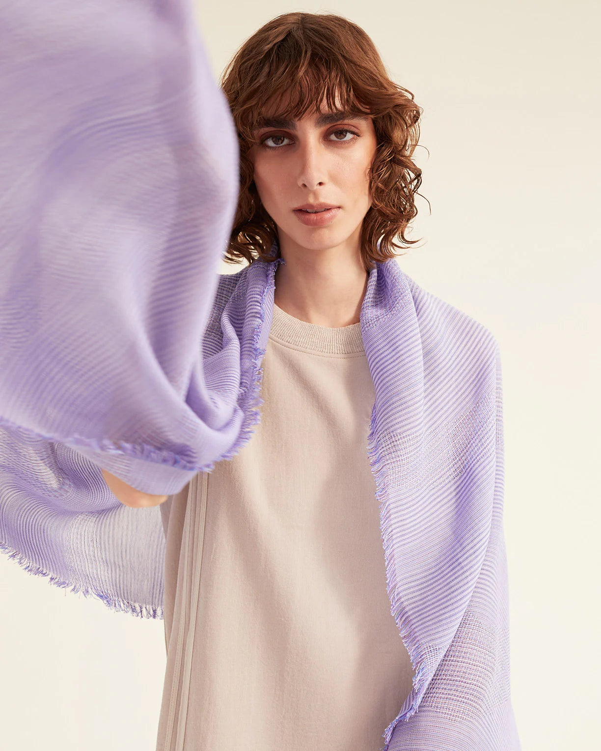 Trait Scarf in Grape - SKULPT Dublin