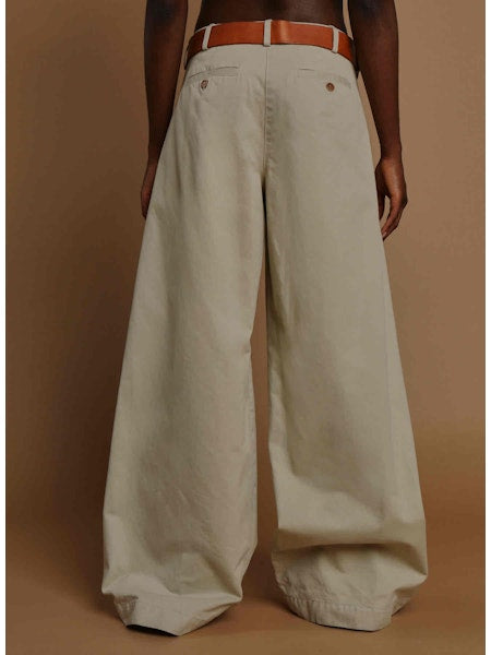 Jejia Wide Leg Trousers in Biscuit - SKULPT Dublin