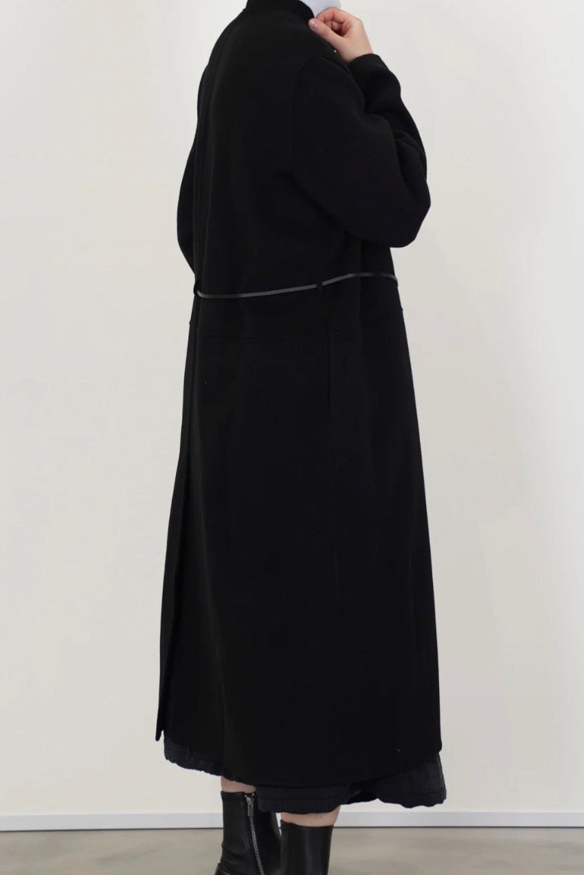 Manuelle Guibal Cashmere Coat in Black - SKULPT Dublin