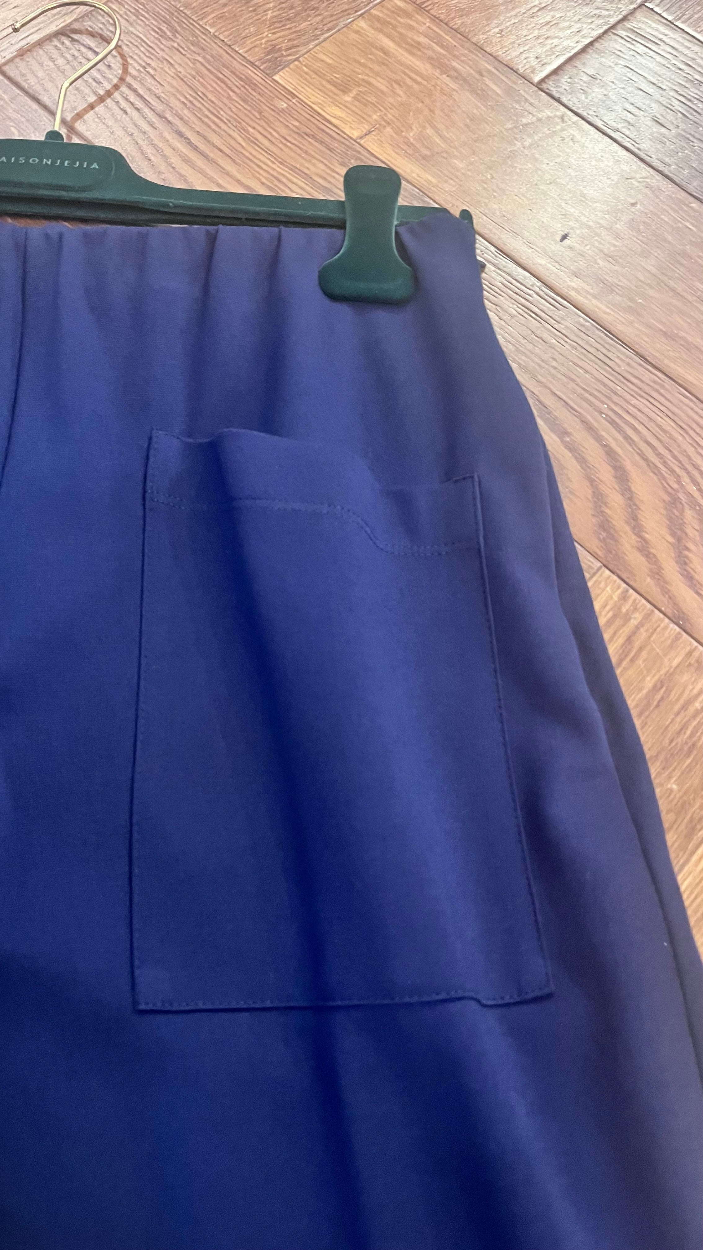 rialto48 Wide Leg Stretch Trousers in Navy - SKULPT Dublin