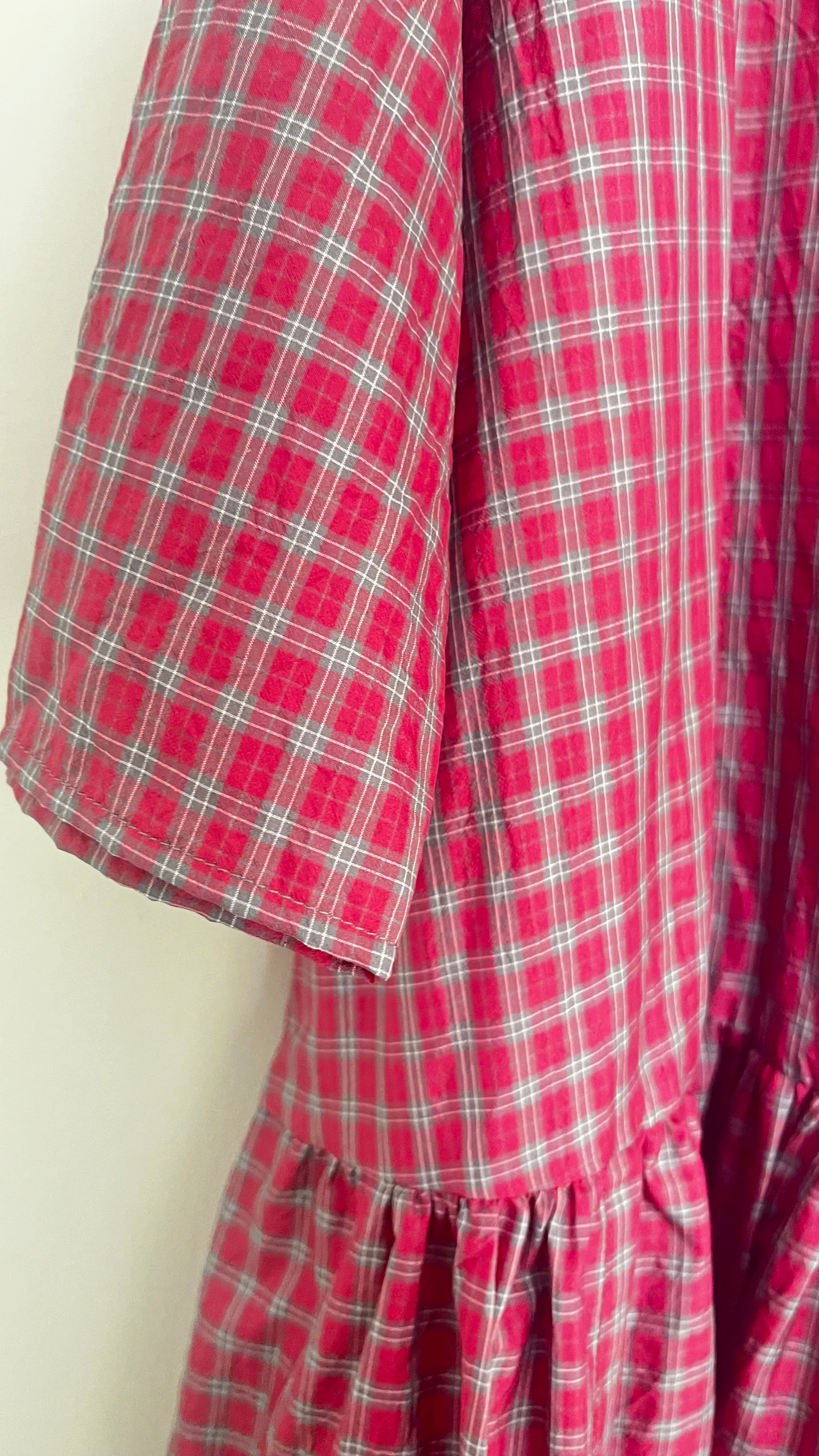 ApuntoB Silk Dress in Tartan - SKULPT Dublin