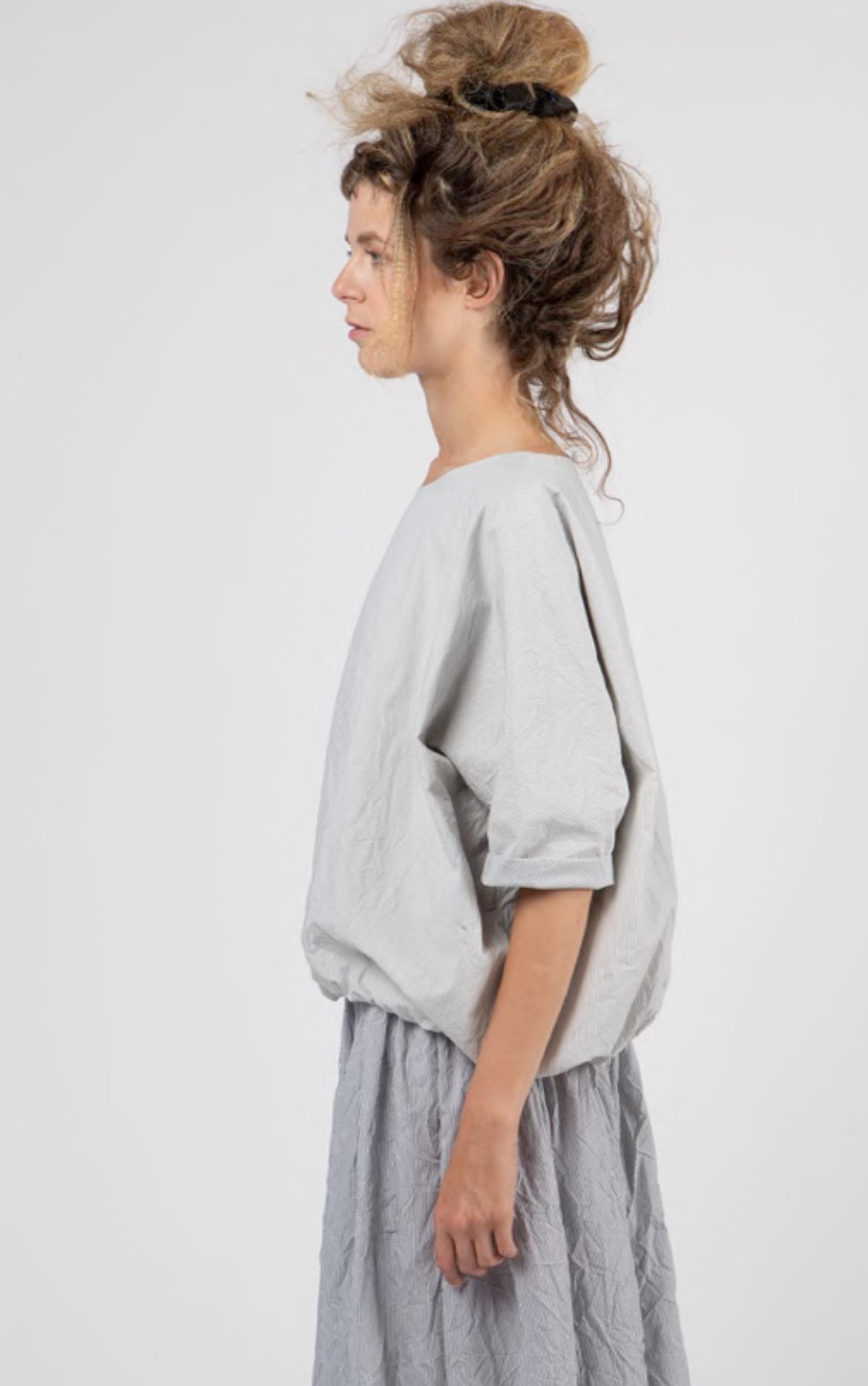 Apuntob Short Sleeve Reversible Top in Meringue - SKULPT Dublin