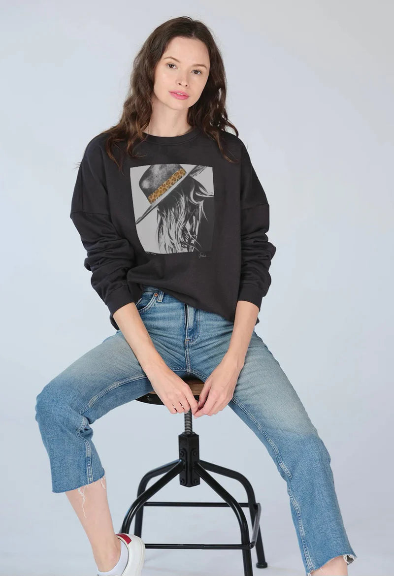 CPress Studio Wildest Dreams Sweatshirt in Worn Black