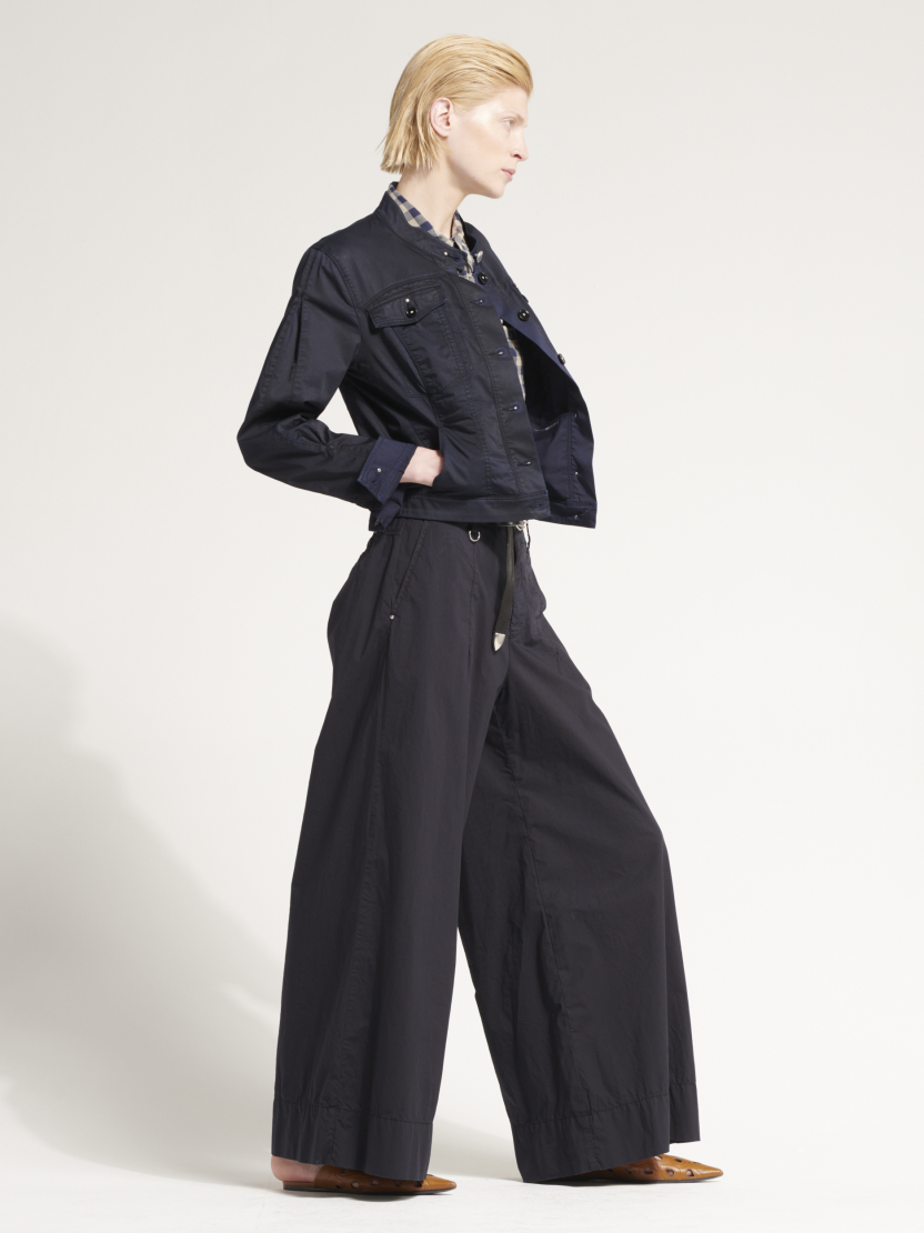 HIGH Everyday Couture Directive Trouser in Navy Cotton - SKULPT Dublin