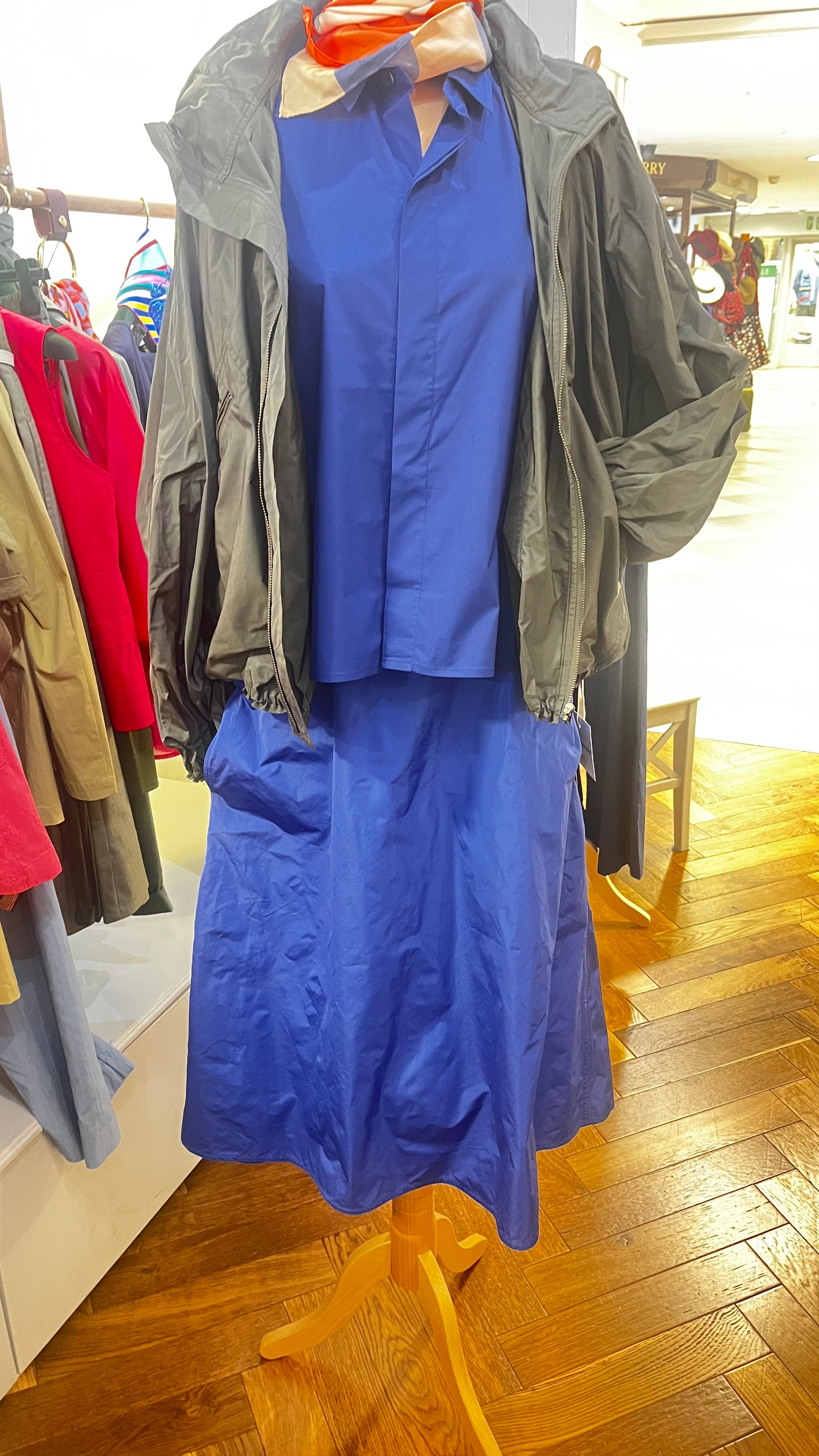 Sofie D'Hoore Sokoto Skirt in Sapphire - SKULPT Dublin