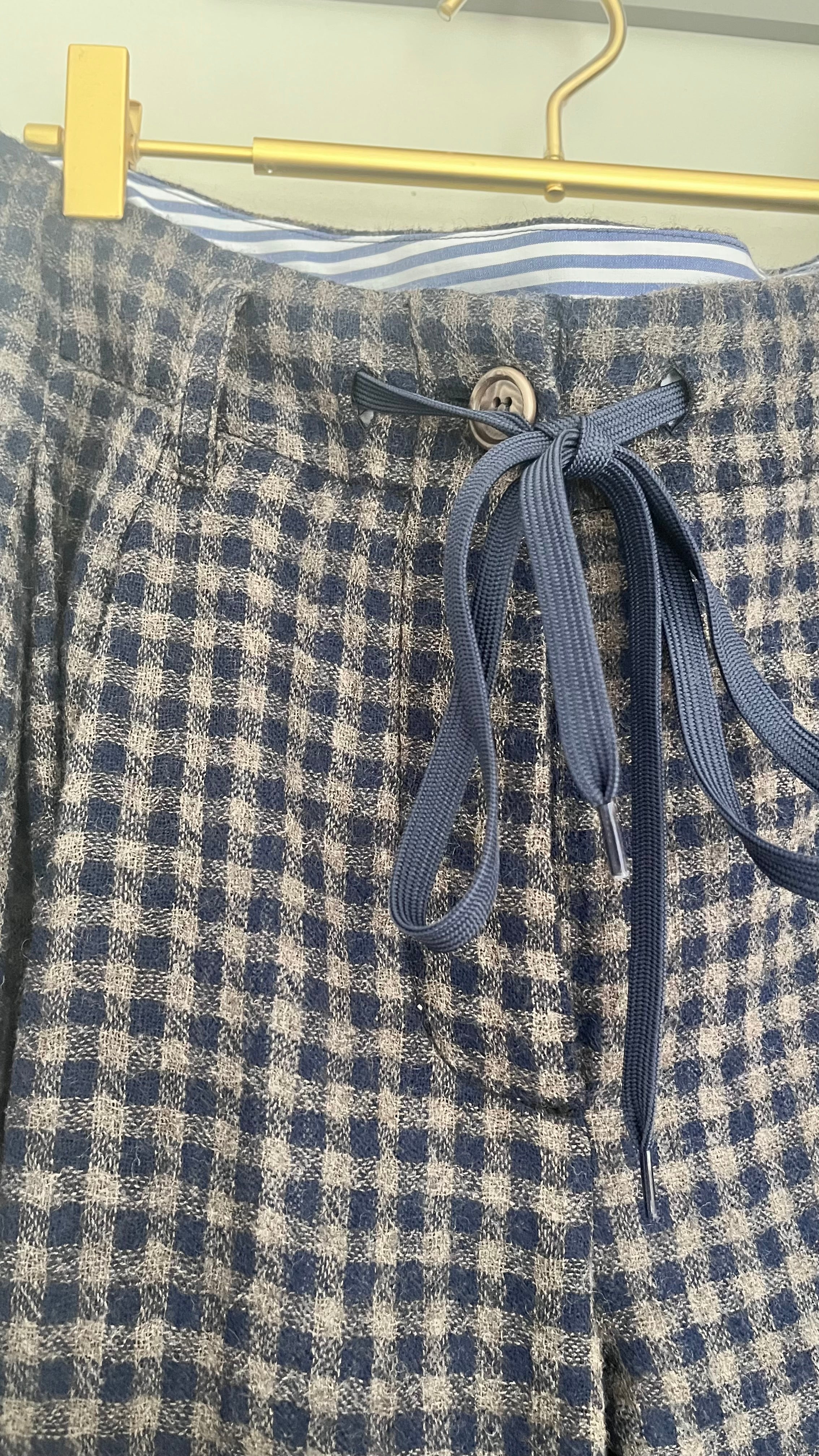 Jejia Trousers in Gingham - SKULPT Dublin