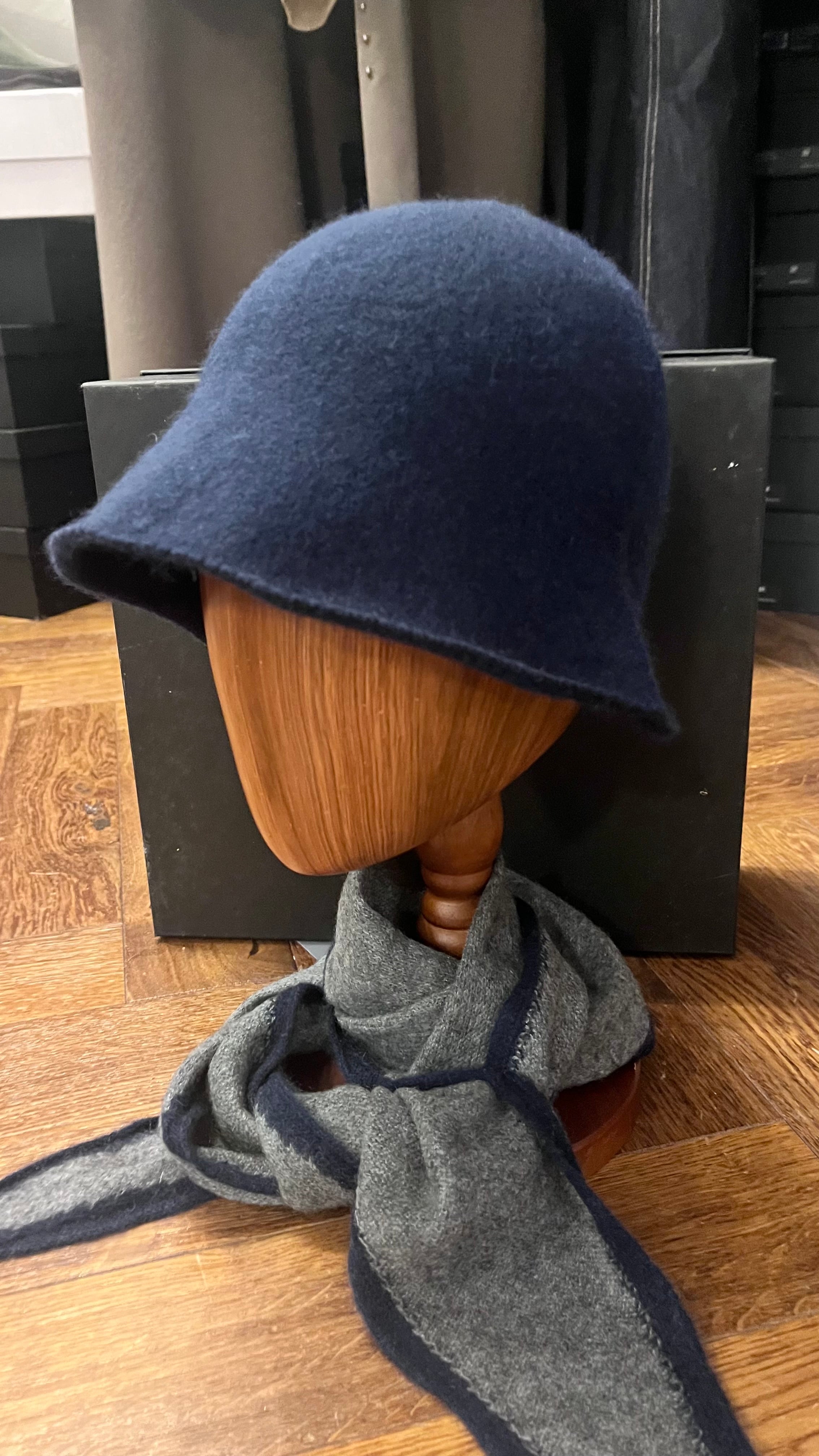 Oats & Rice Bucket Hat in Navy - SKULPT Dublin