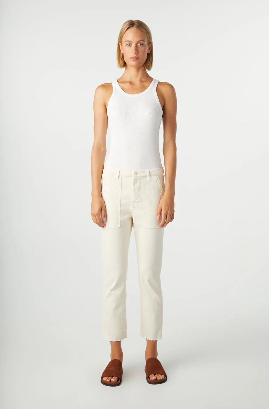 AMO Denim Easy Trouser - Bone