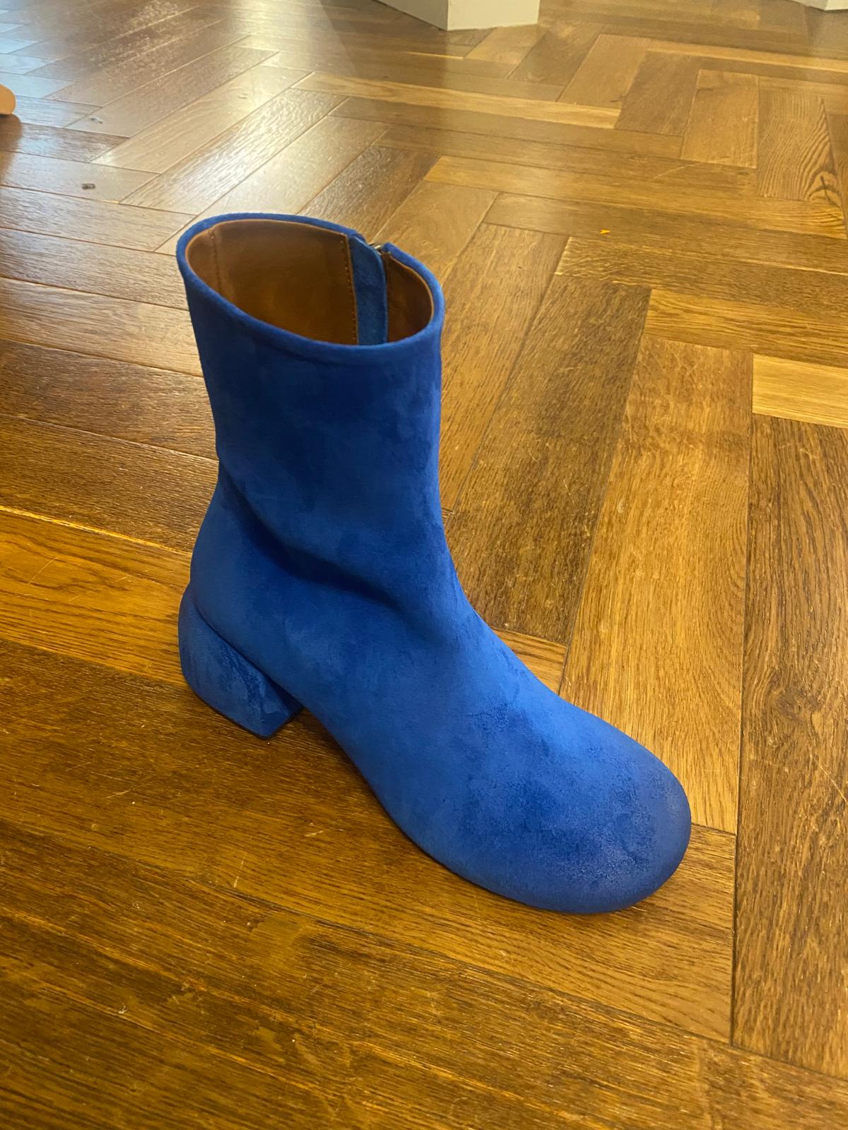 Marsell Boot in Blue Suede - SKULPT Dublin
