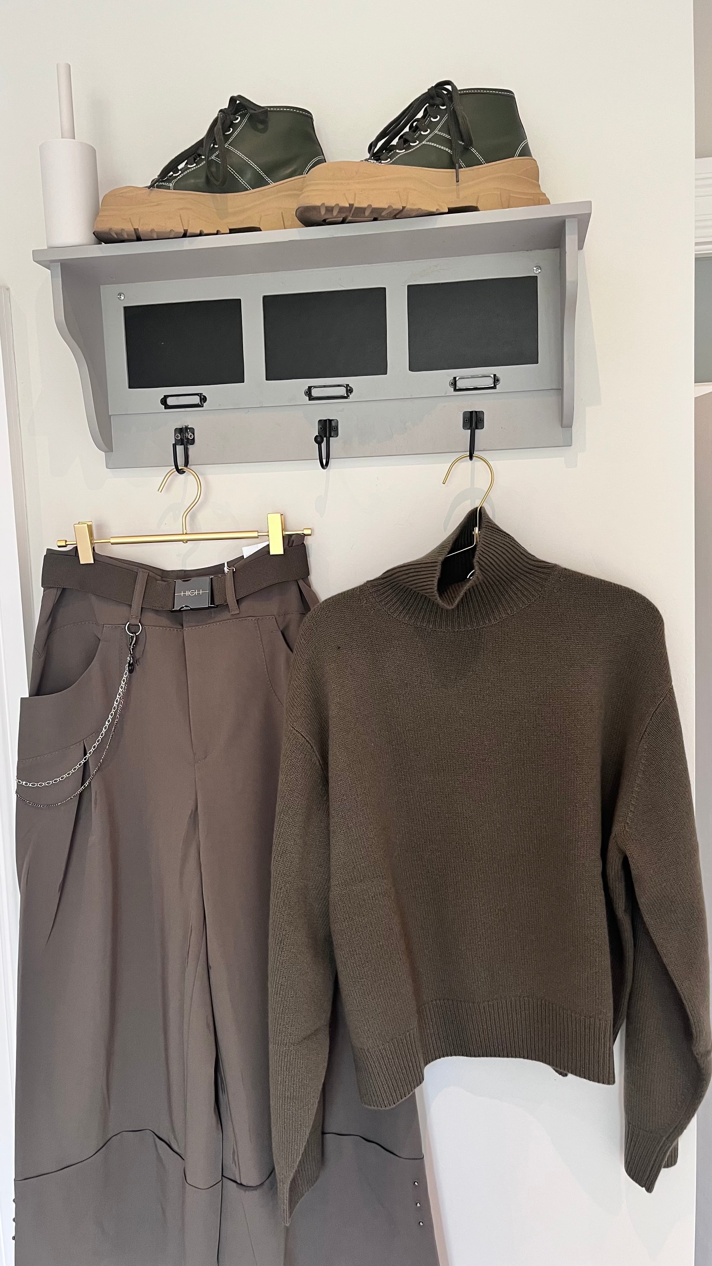 Sofie D'Hoore Cashmere Jumper in Khaki - SKULPT Dublin