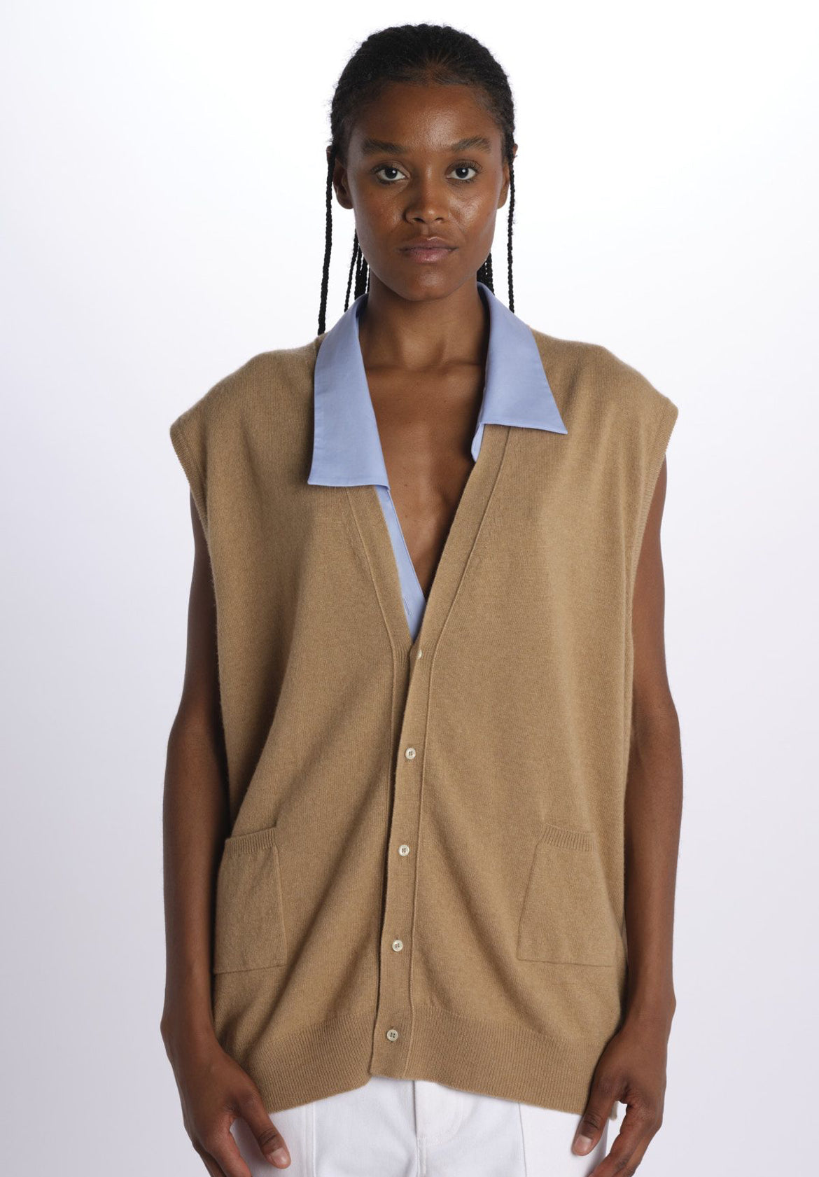 Jejia Papa Knit Cardigan in Camel - SKULPT Dublin