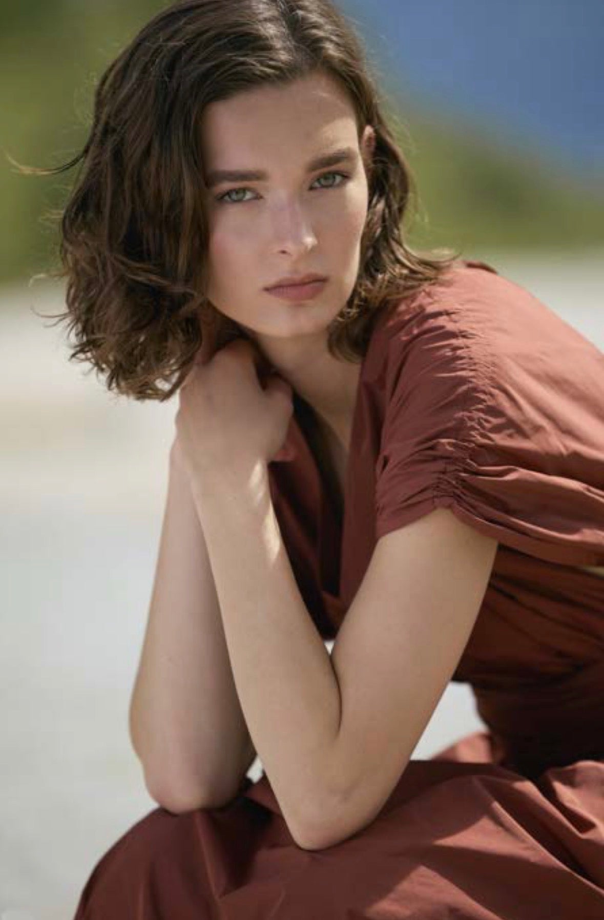 rialto48 Dress in Rust - SKULPT Dublin