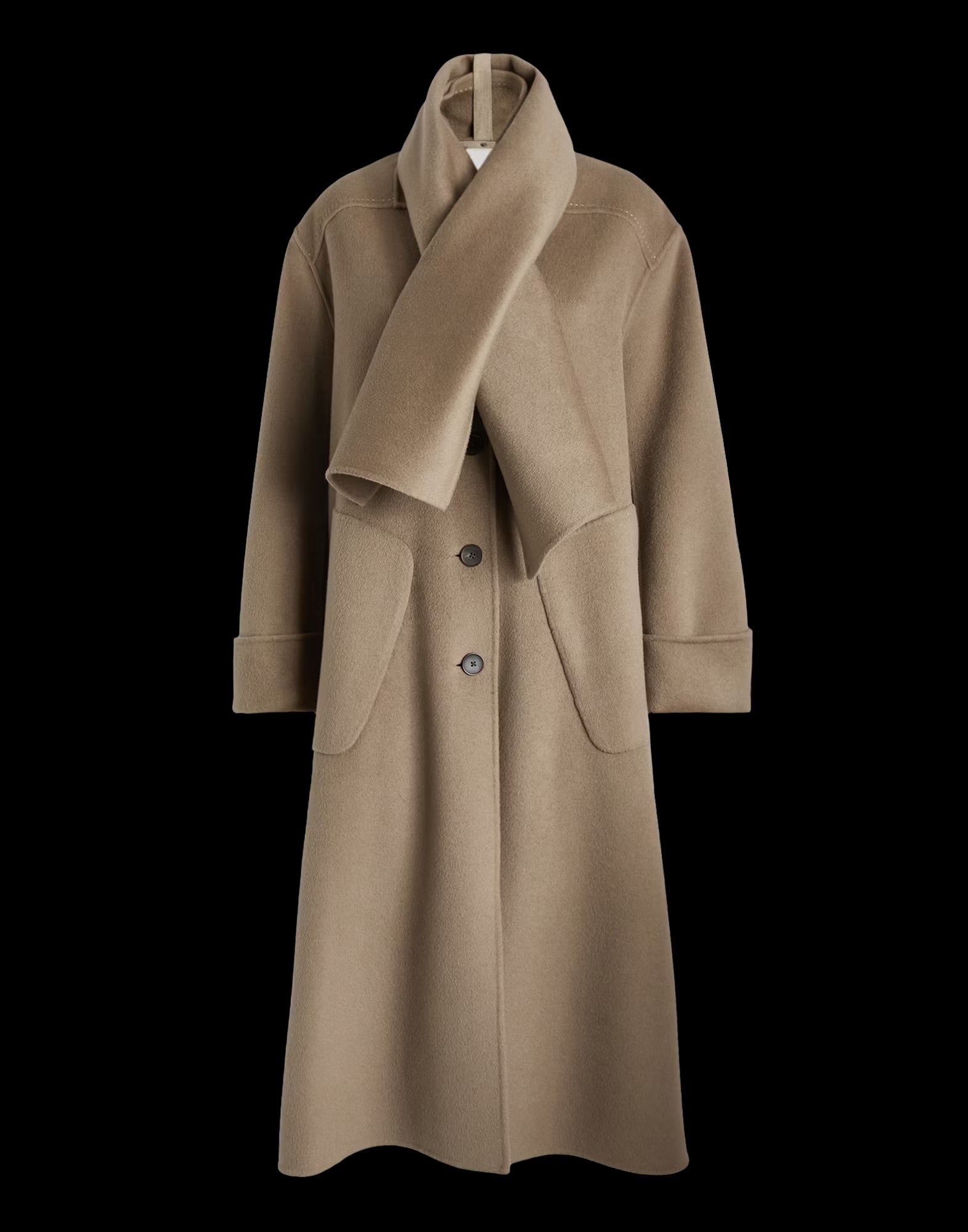 HIGH Everyday Couture Spire Long Coat in Sand - SKULPT Dublin