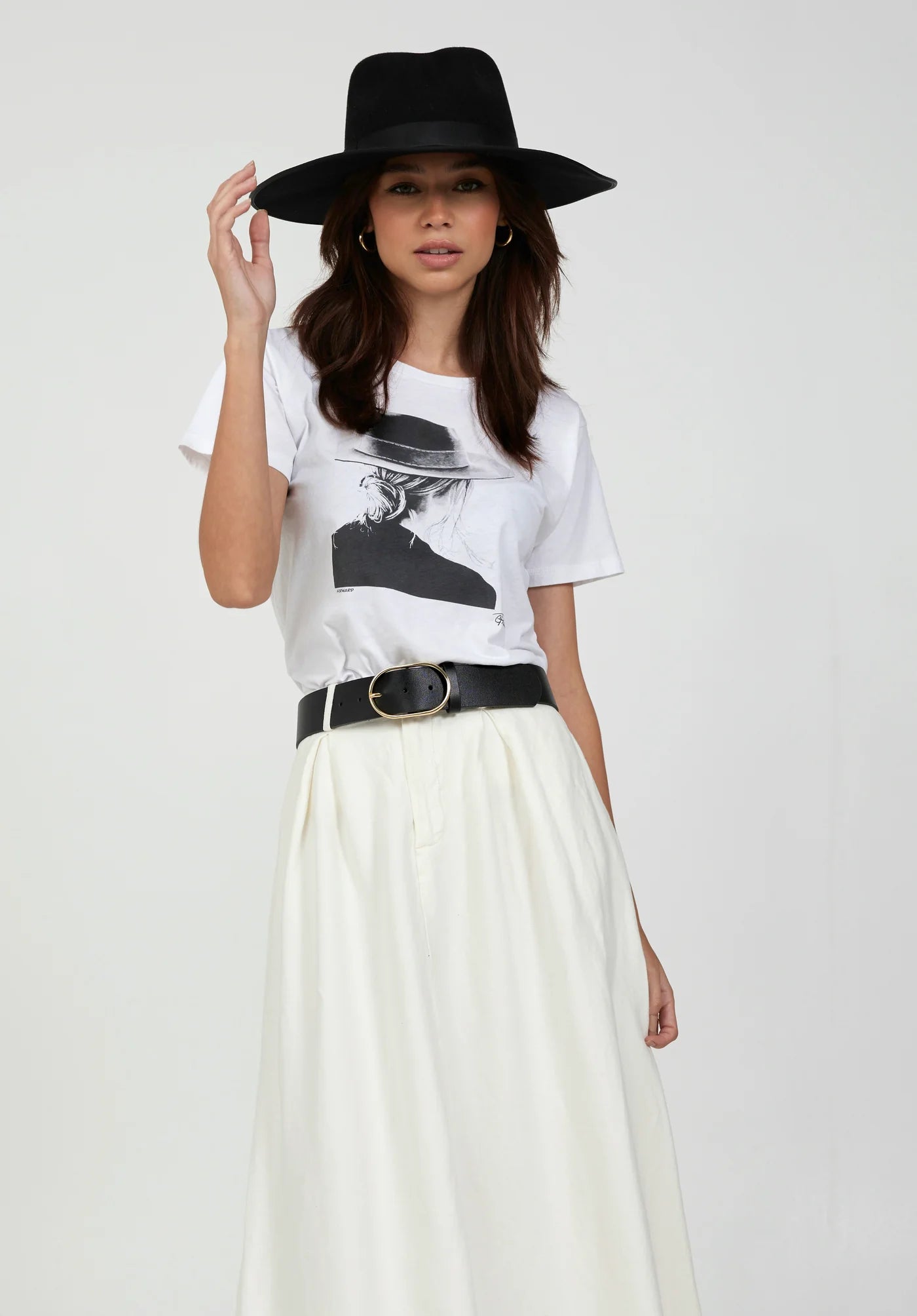 CPress Studio Forward Short Sleeve Tee in Worn White - SKULPT Dublin