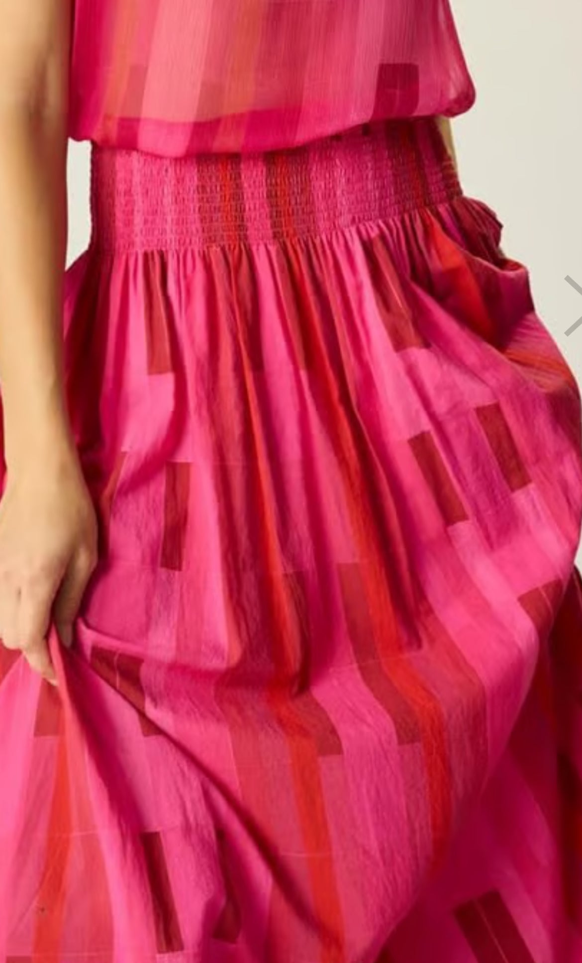Natalie Martin Long Silk Skirt in Pink Sea Glass - SKULPT Dublin