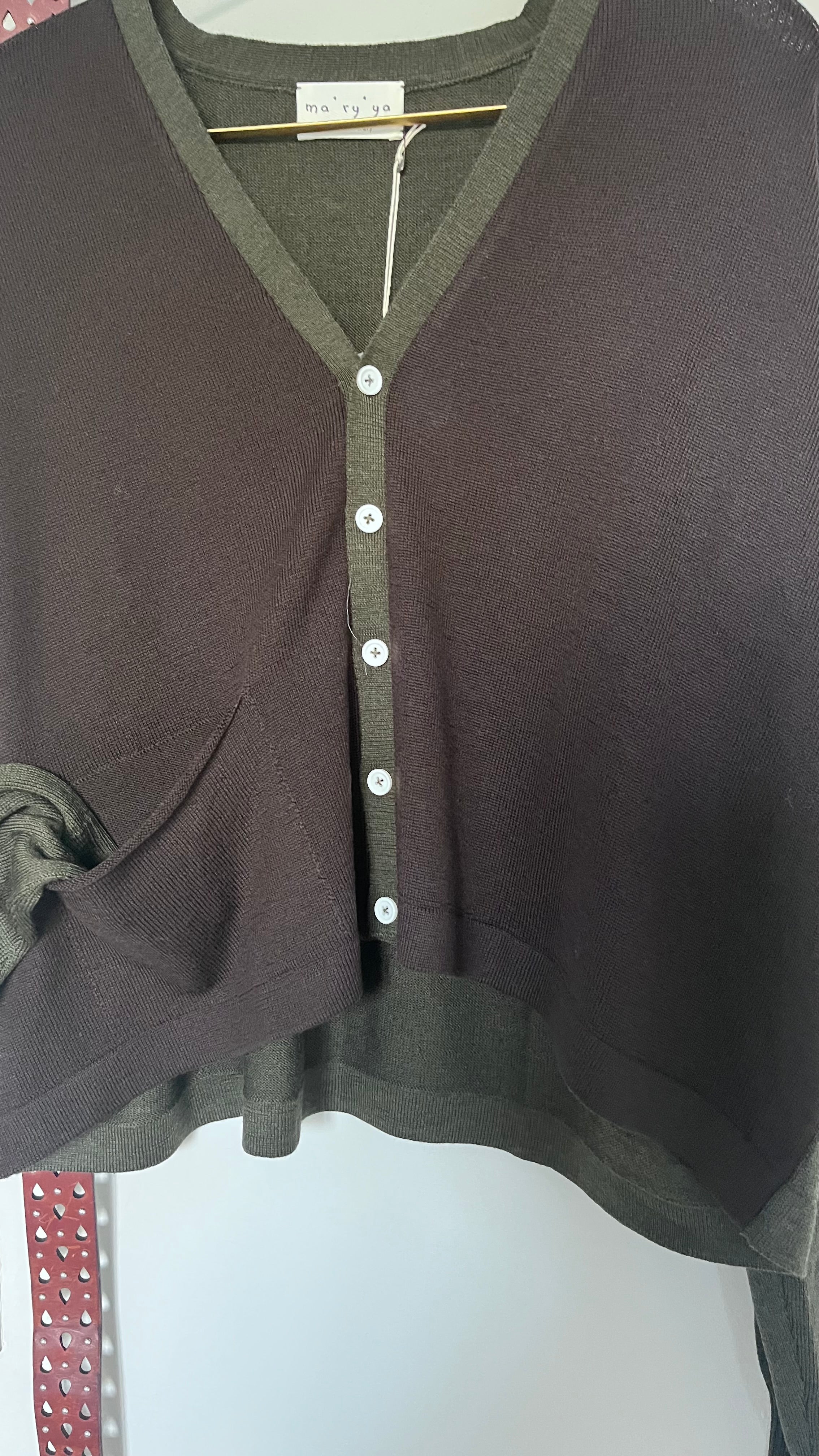 Ma'ry'ya Official Bicolour Cardigan - SKULPT Dublin