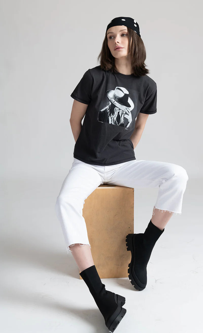 CPress Studio On The Verge Short Sleeve Tee in Worn Black - SKULPT Dublin