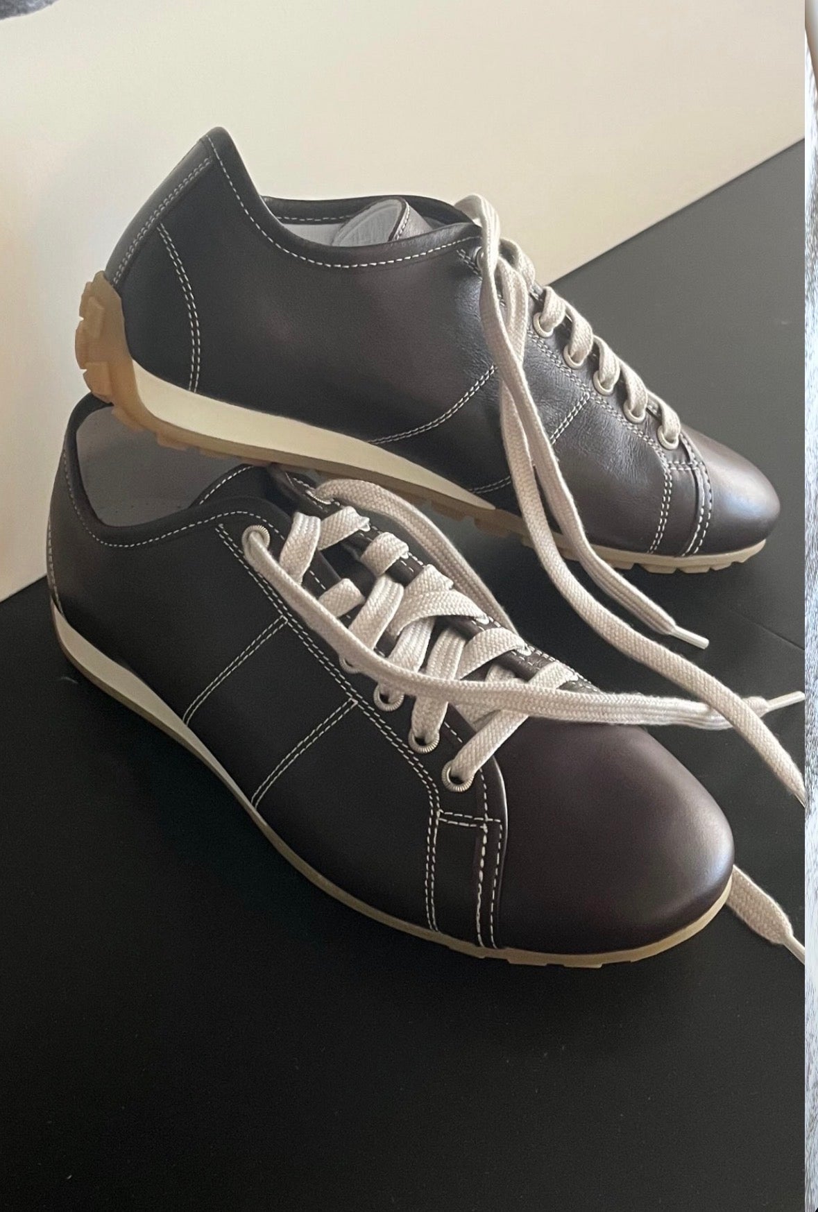 Sofie D'Hoore Sneakers in Chocolate - SKULPT Dublin