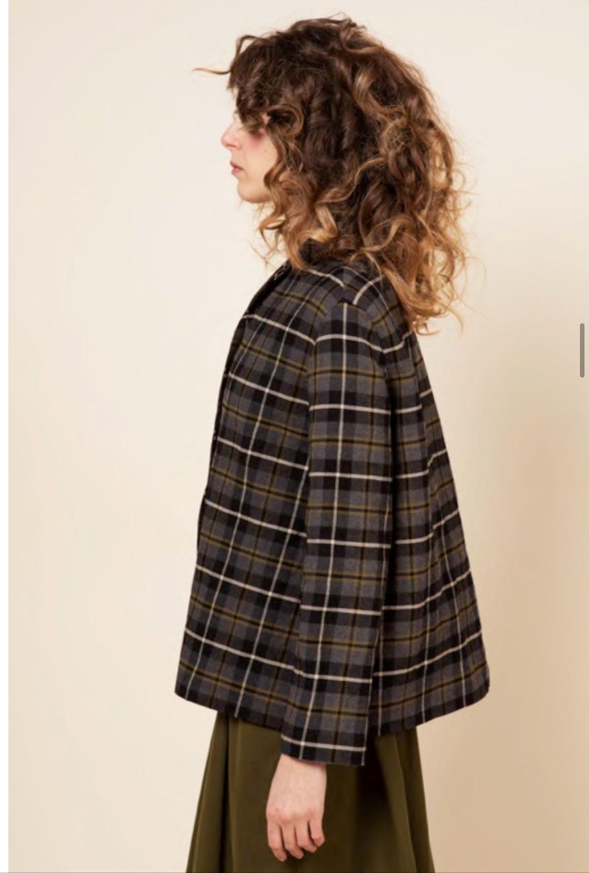 Apuntob Jacket in Black Check - SKULPT Dublin