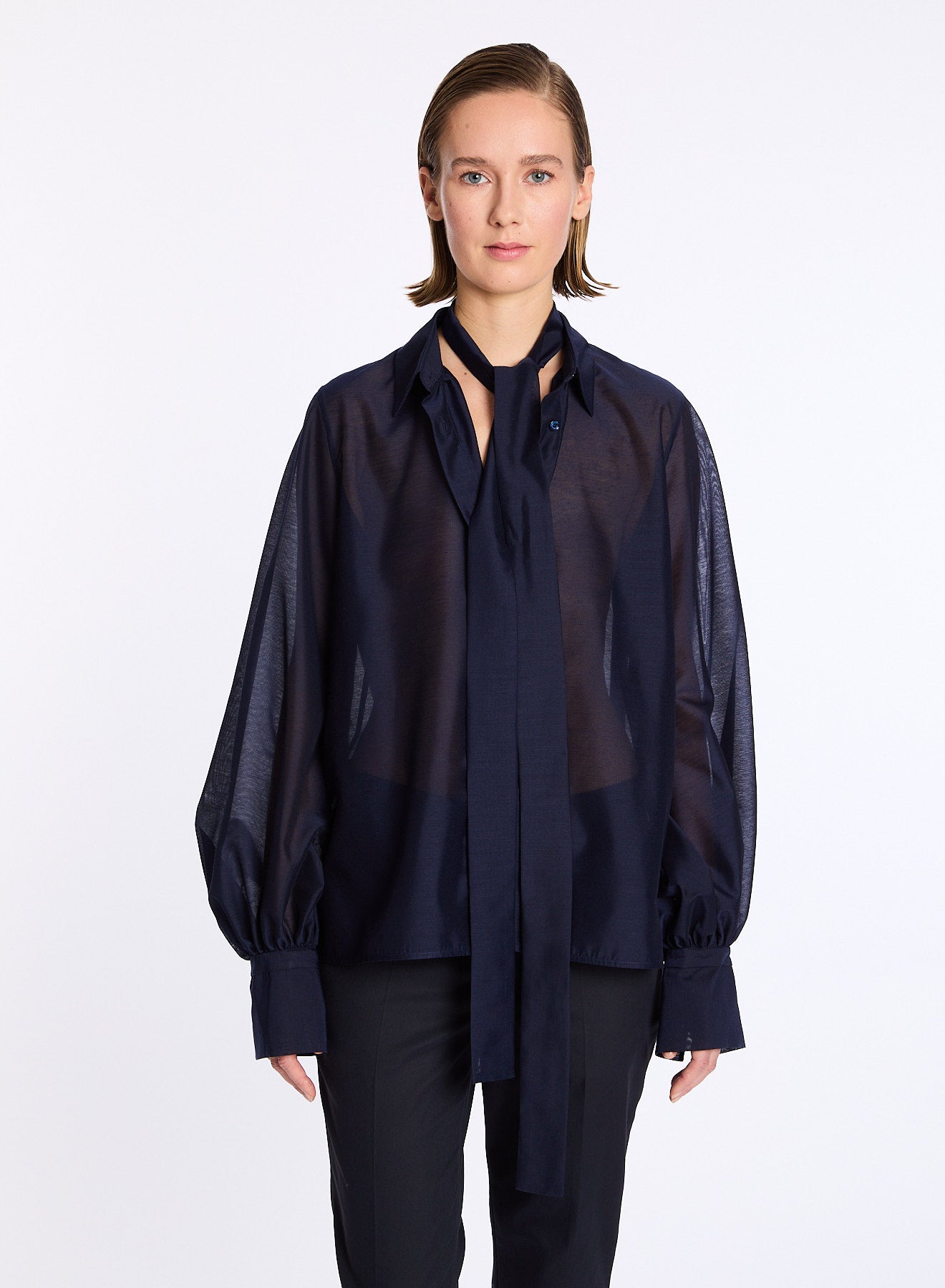 Lis Lareida Celyn Shirt in Navy - SKULPT Dublin