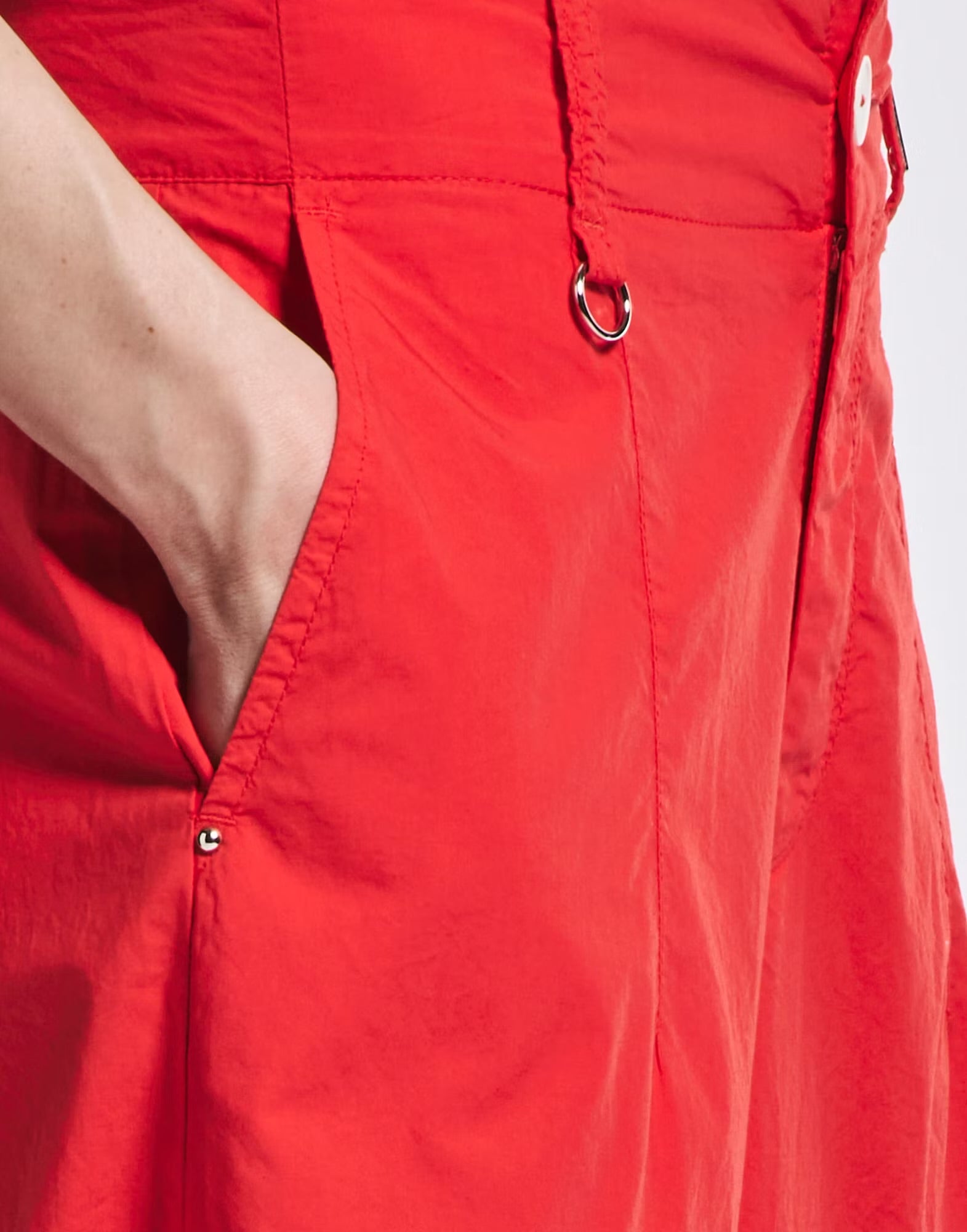 HIGH Everyday Couture Directive Trouser in Red Cotton - SKULPT Dublin