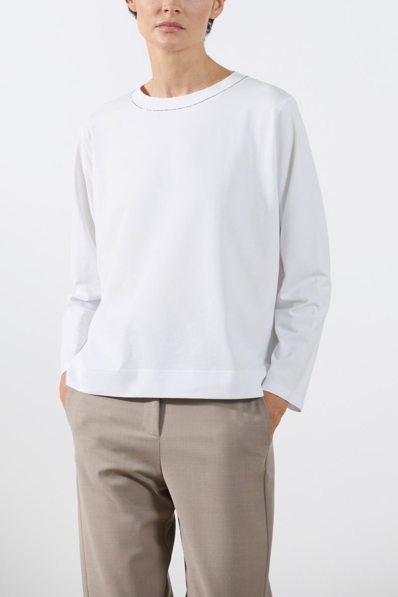 rialto48 Long Sleeve Top in White