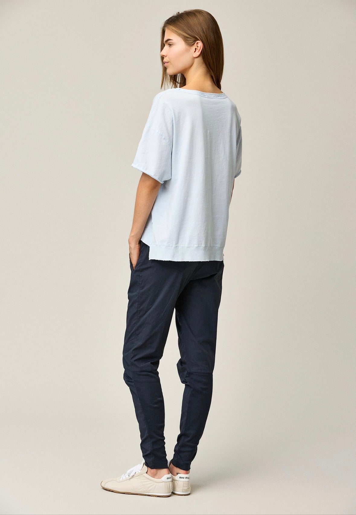 KristenseN Du Nord Short Sleeve Boxy Tee in Chalk - SKULPT Dublin