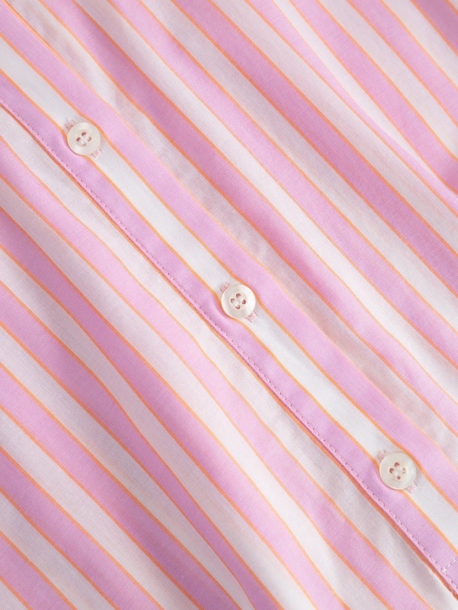 SoS Shirt in Pink, Orange and White Stripe - SKULPT Dublin