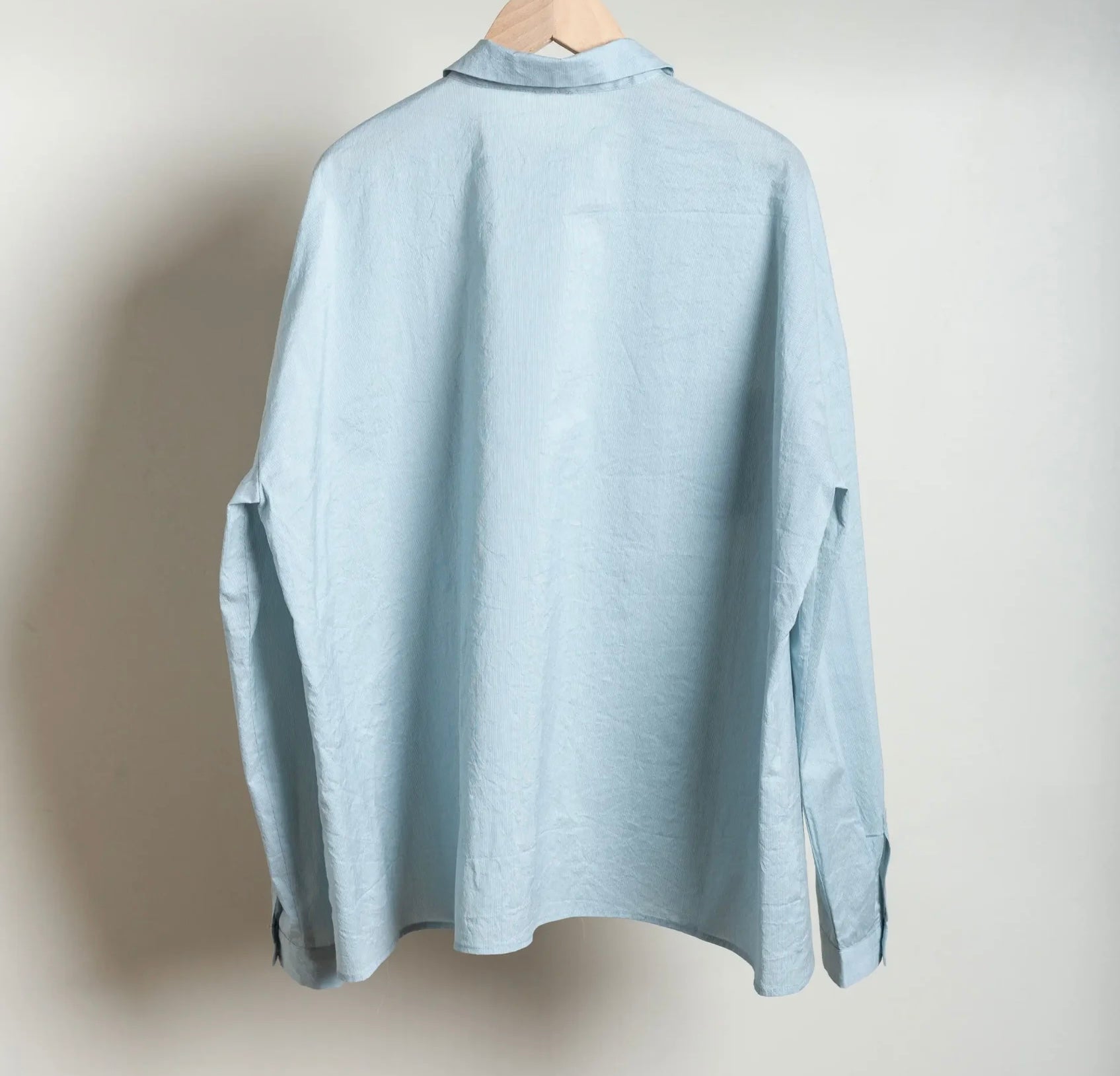 Apuntob Extremely Fine Pin Stripe Shirt - Sea - SKULPT Dublin