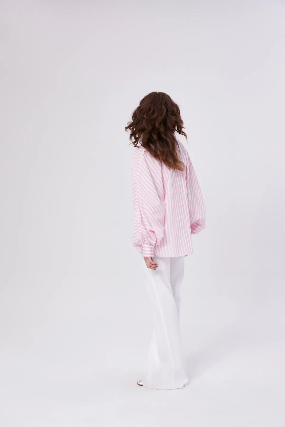 SoS Shirt in Pink, Orange and White Stripe - SKULPT Dublin