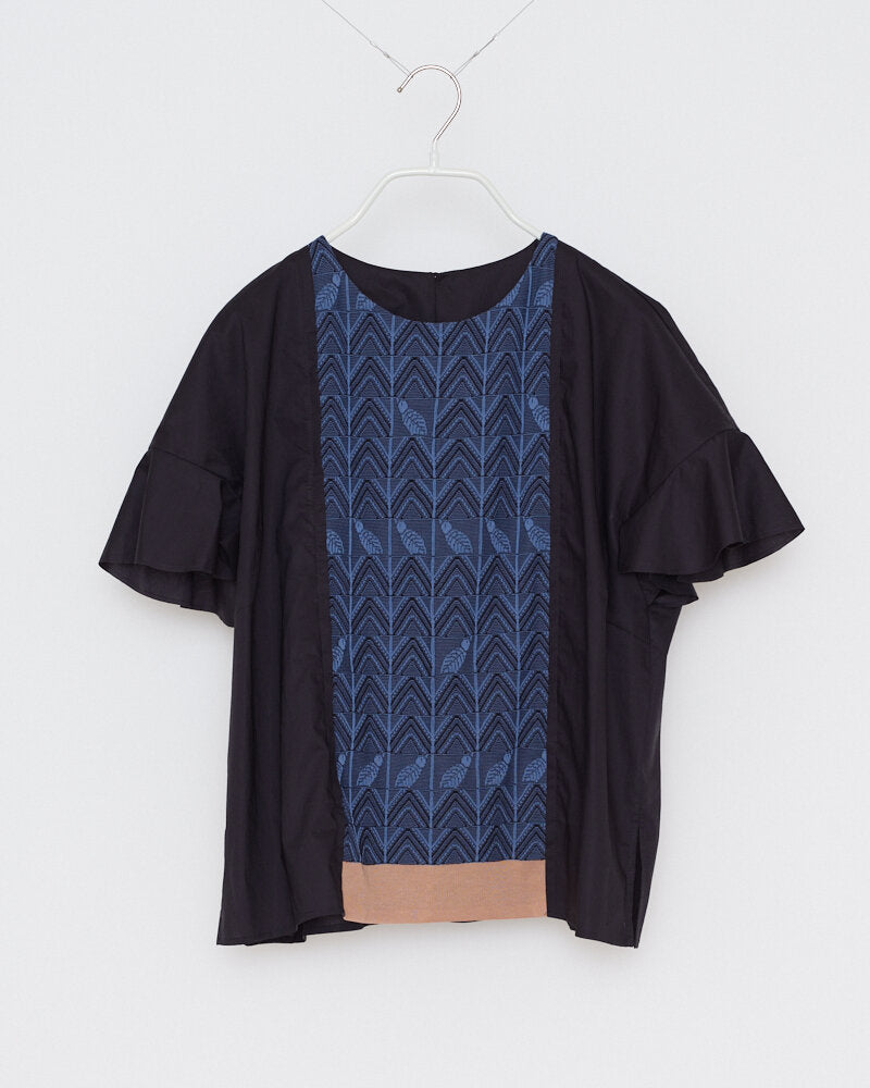 AntiPast Short Sleeve Top in Navy - SKULPT Dublin
